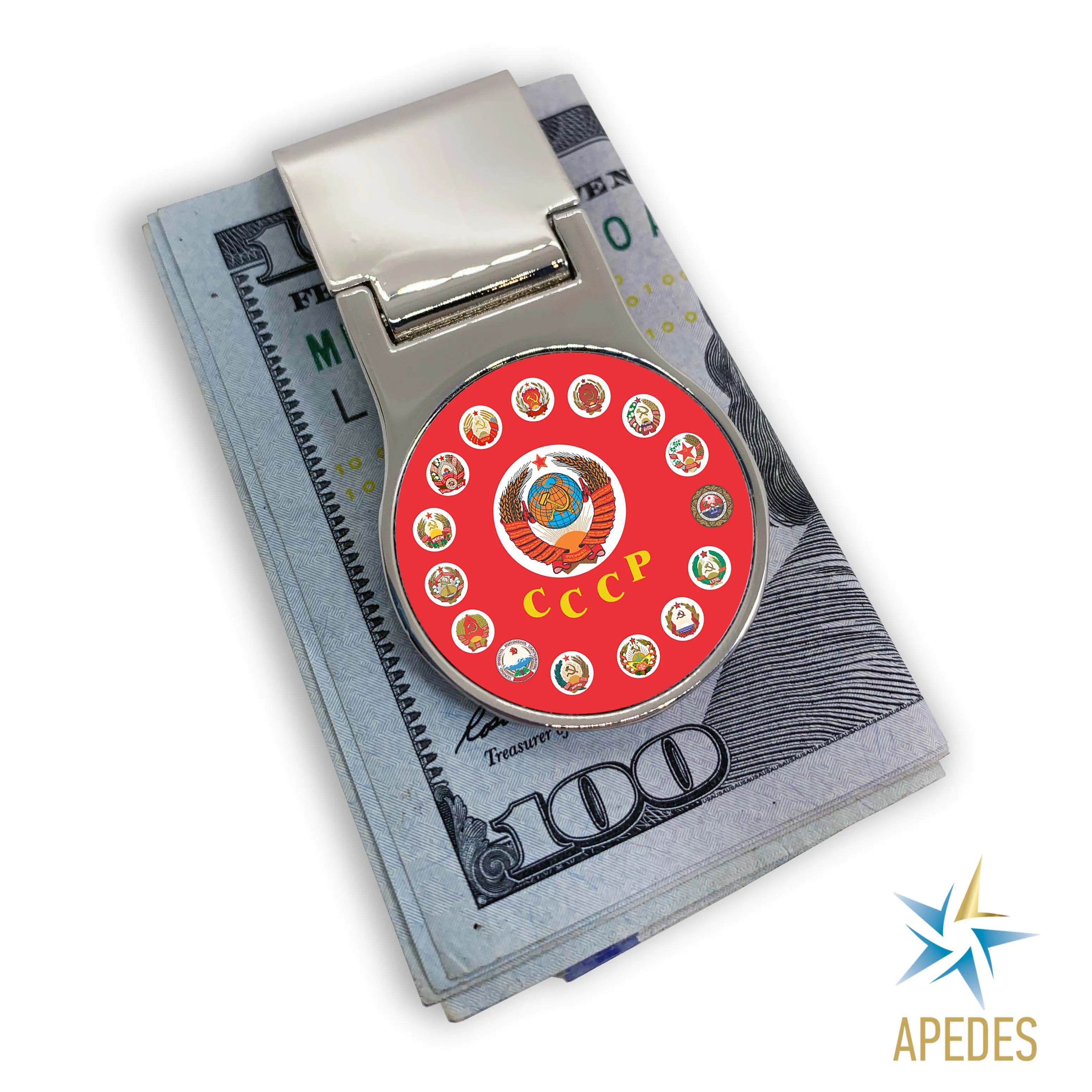 15 Soviet Republics USSR Money Clip