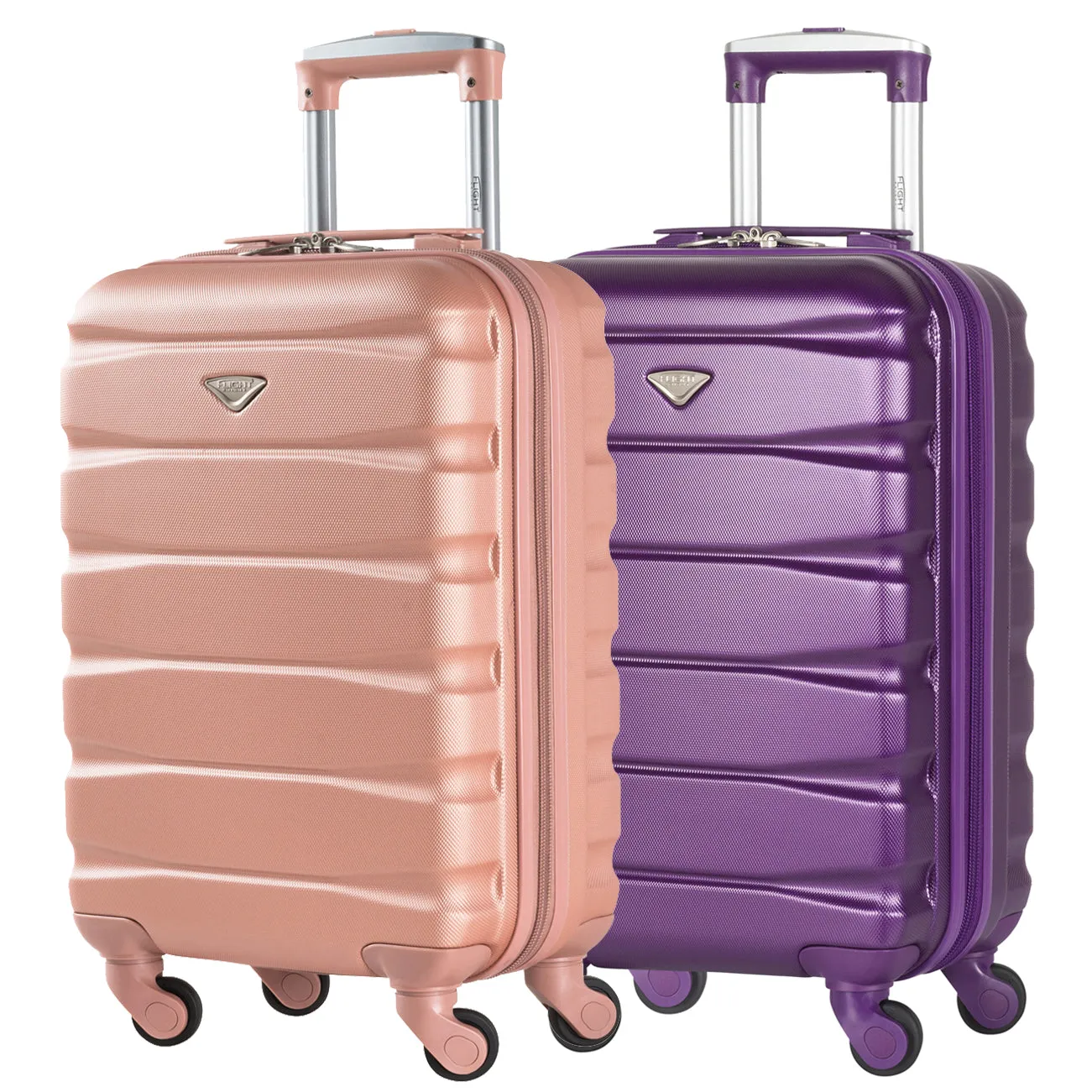 55x35x20 Lightweight 4 Wheel ABS Hard Case Suitcases Cabin Carry On Hand Luggage