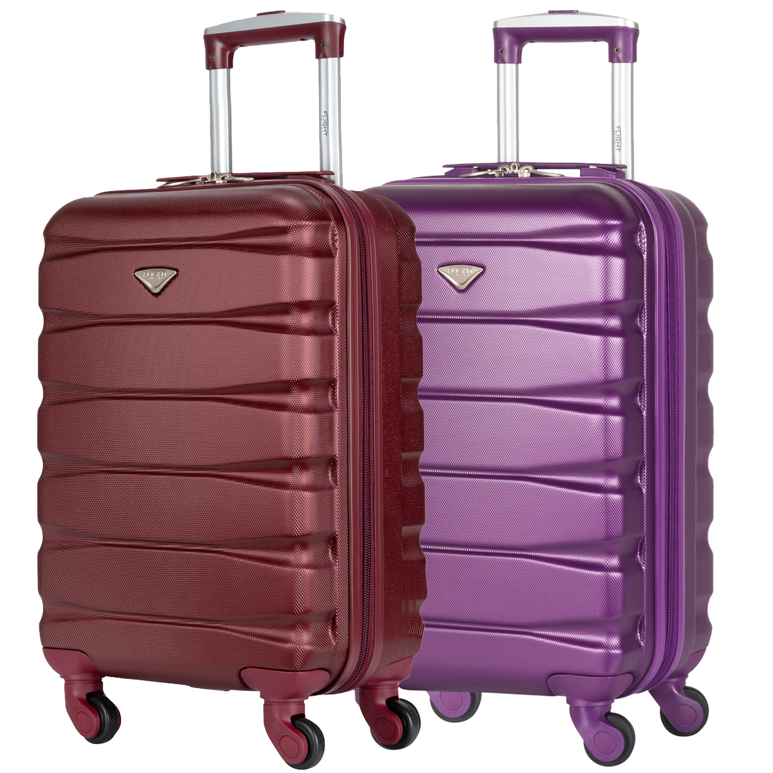 55x35x20 Lightweight 4 Wheel ABS Hard Case Suitcases Cabin Carry On Hand Luggage
