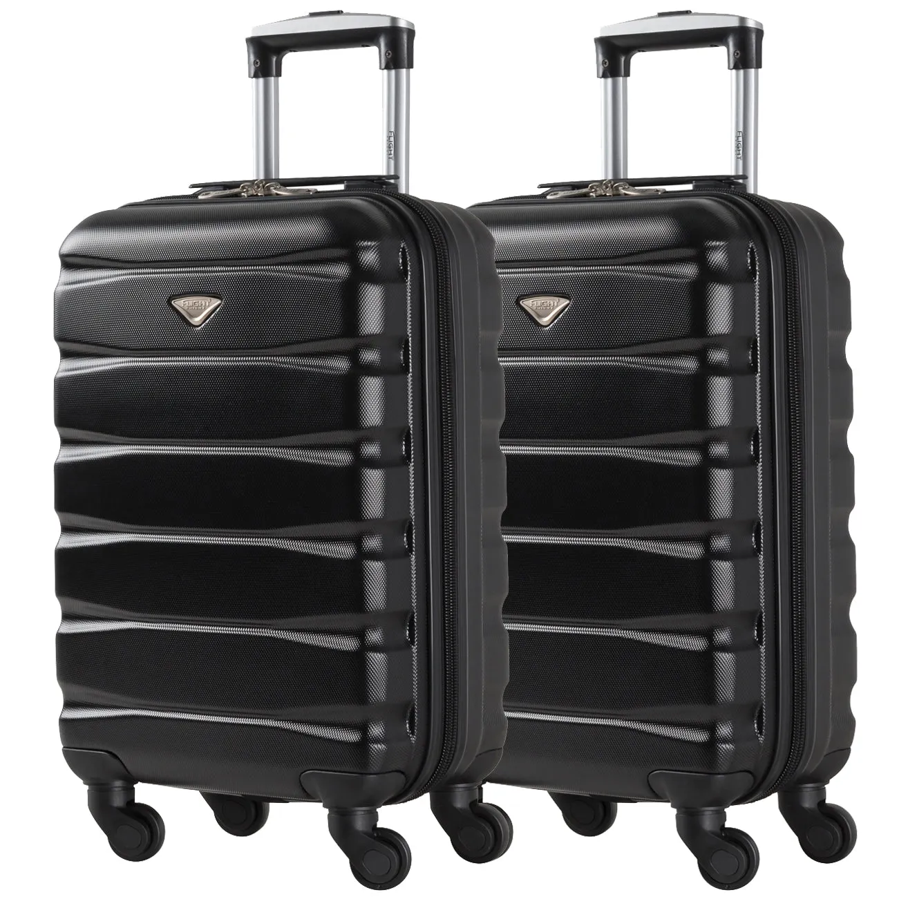 55x35x20 Lightweight 4 Wheel ABS Hard Case Suitcases Cabin Carry On Hand Luggage
