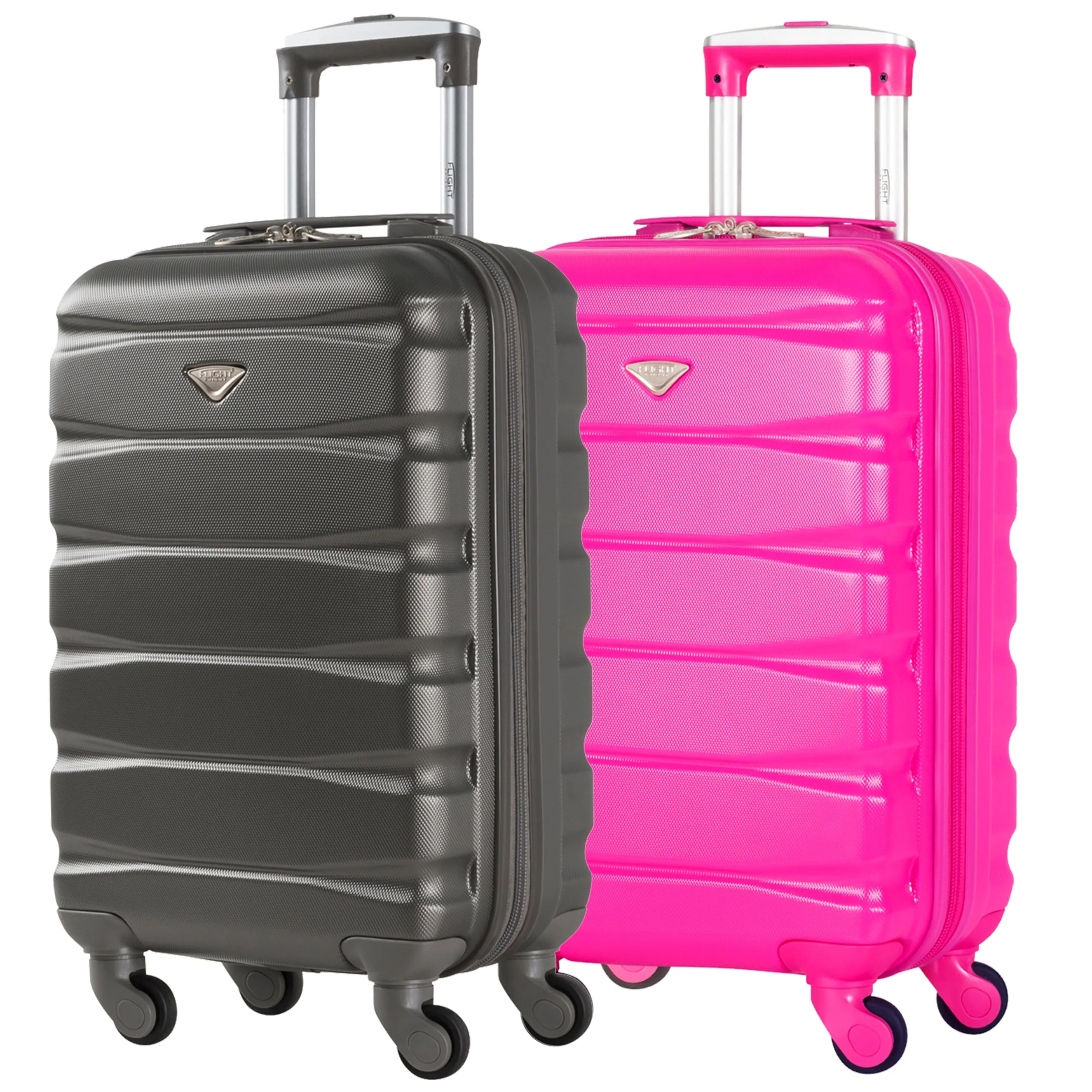 55x35x20 Lightweight 4 Wheel ABS Hard Case Suitcases Cabin Carry On Hand Luggage