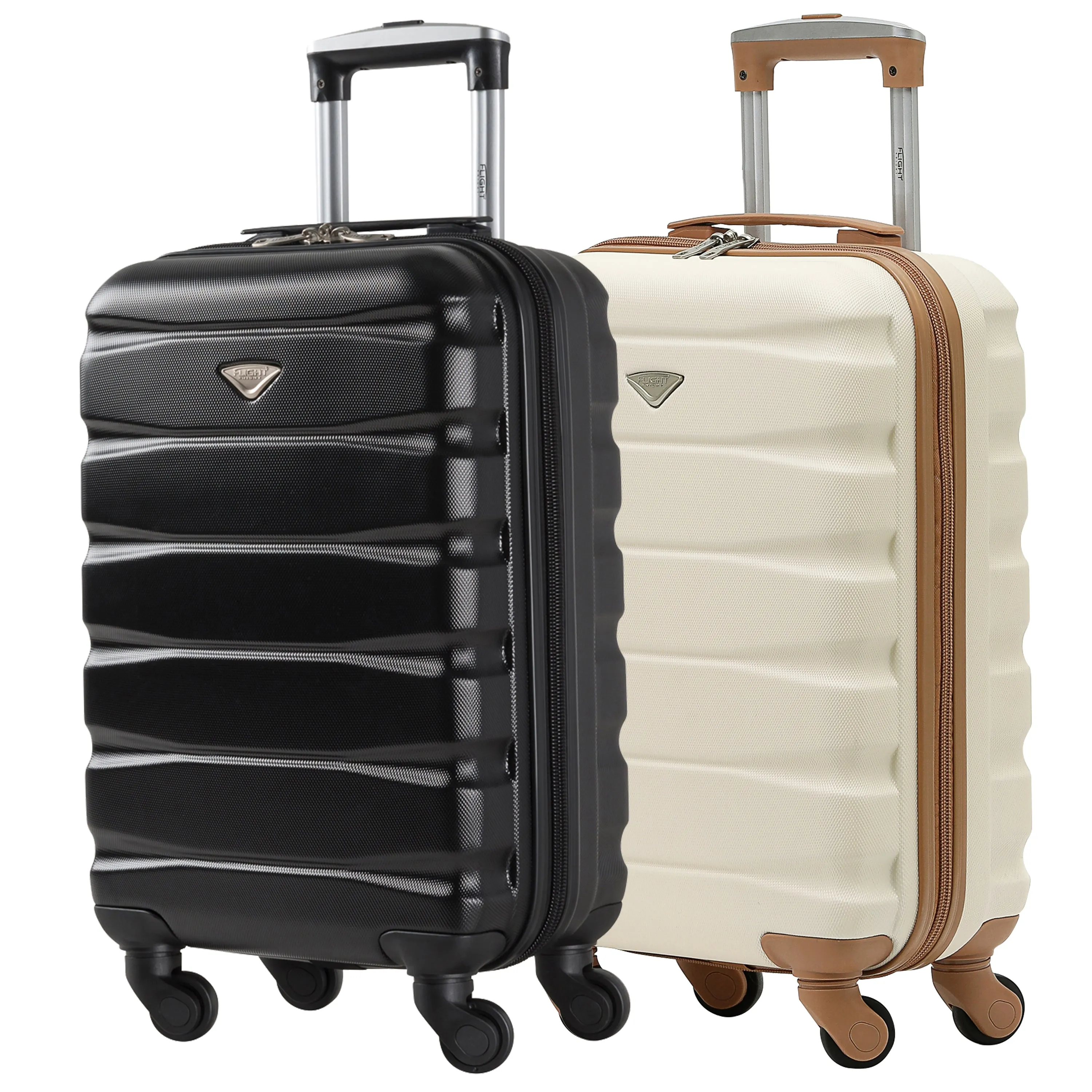 55x35x20 Lightweight 4 Wheel ABS Hard Case Suitcases Cabin Carry On Hand Luggage