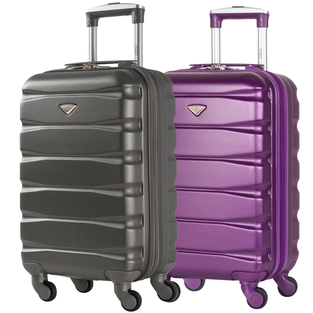 55x35x20 Lightweight 4 Wheel ABS Hard Case Suitcases Cabin Carry On Hand Luggage