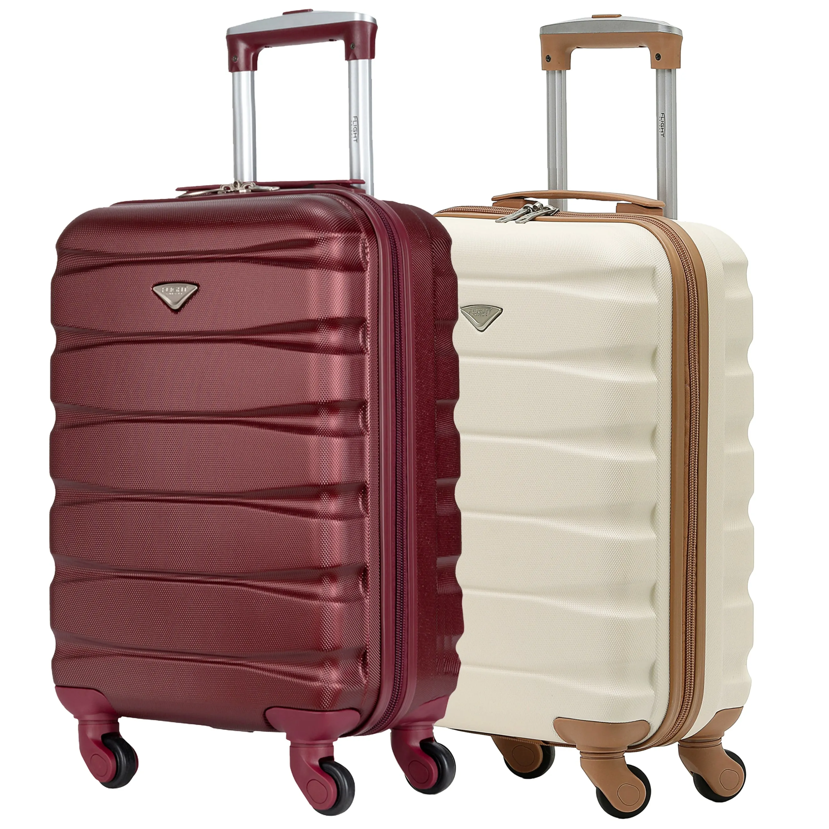 55x35x20 Lightweight 4 Wheel ABS Hard Case Suitcases Cabin Carry On Hand Luggage
