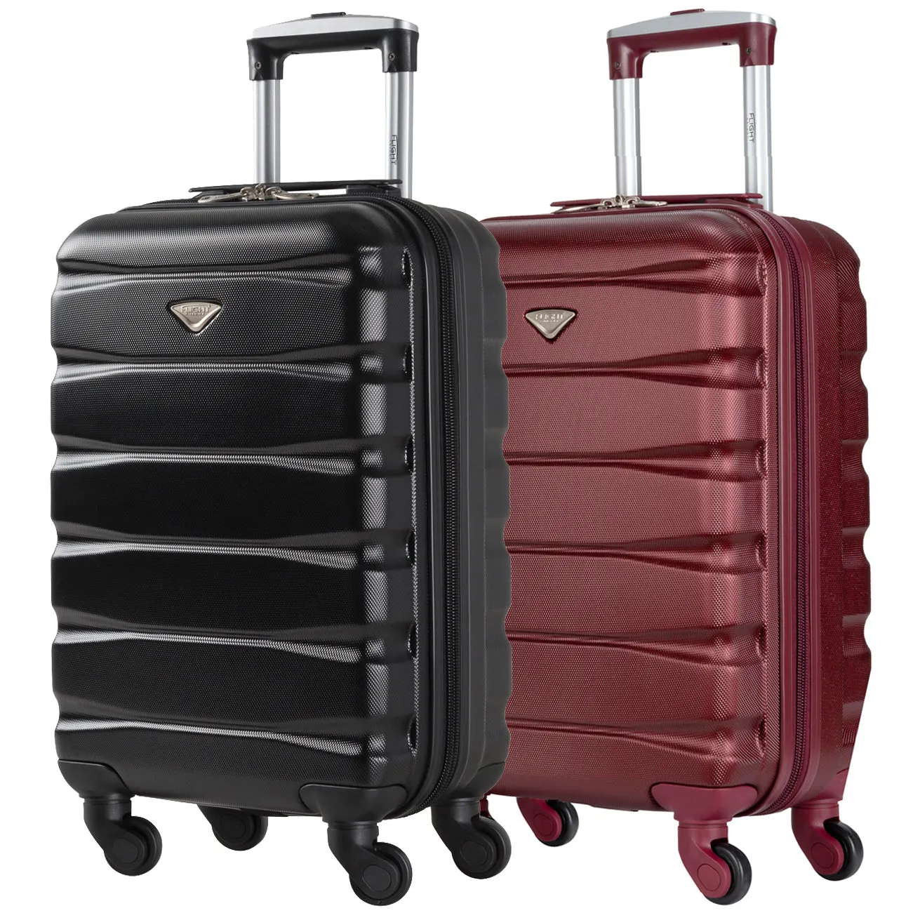 55x35x20 Lightweight 4 Wheel ABS Hard Case Suitcases Cabin Carry On Hand Luggage