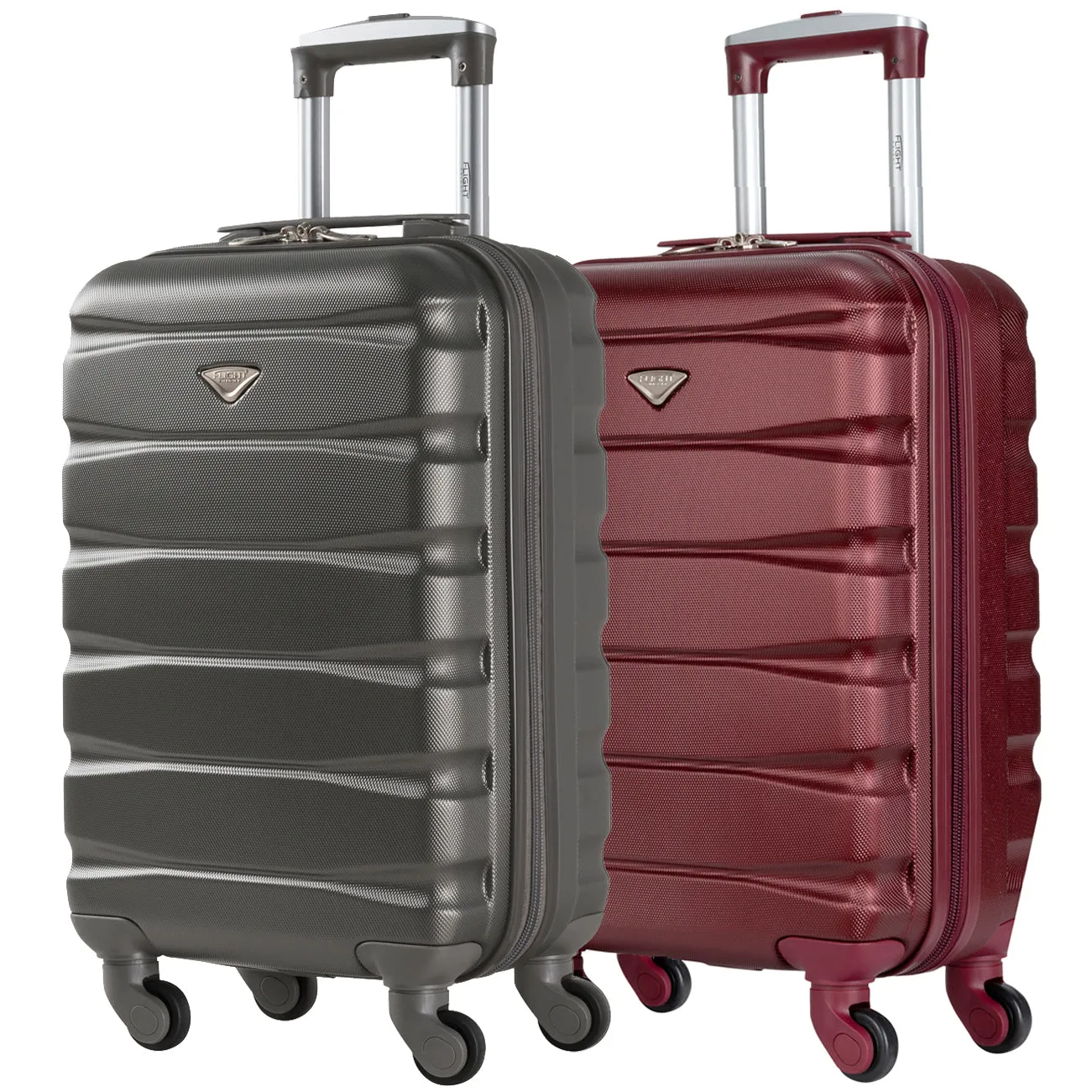 55x35x20 Lightweight 4 Wheel ABS Hard Case Suitcases Cabin Carry On Hand Luggage