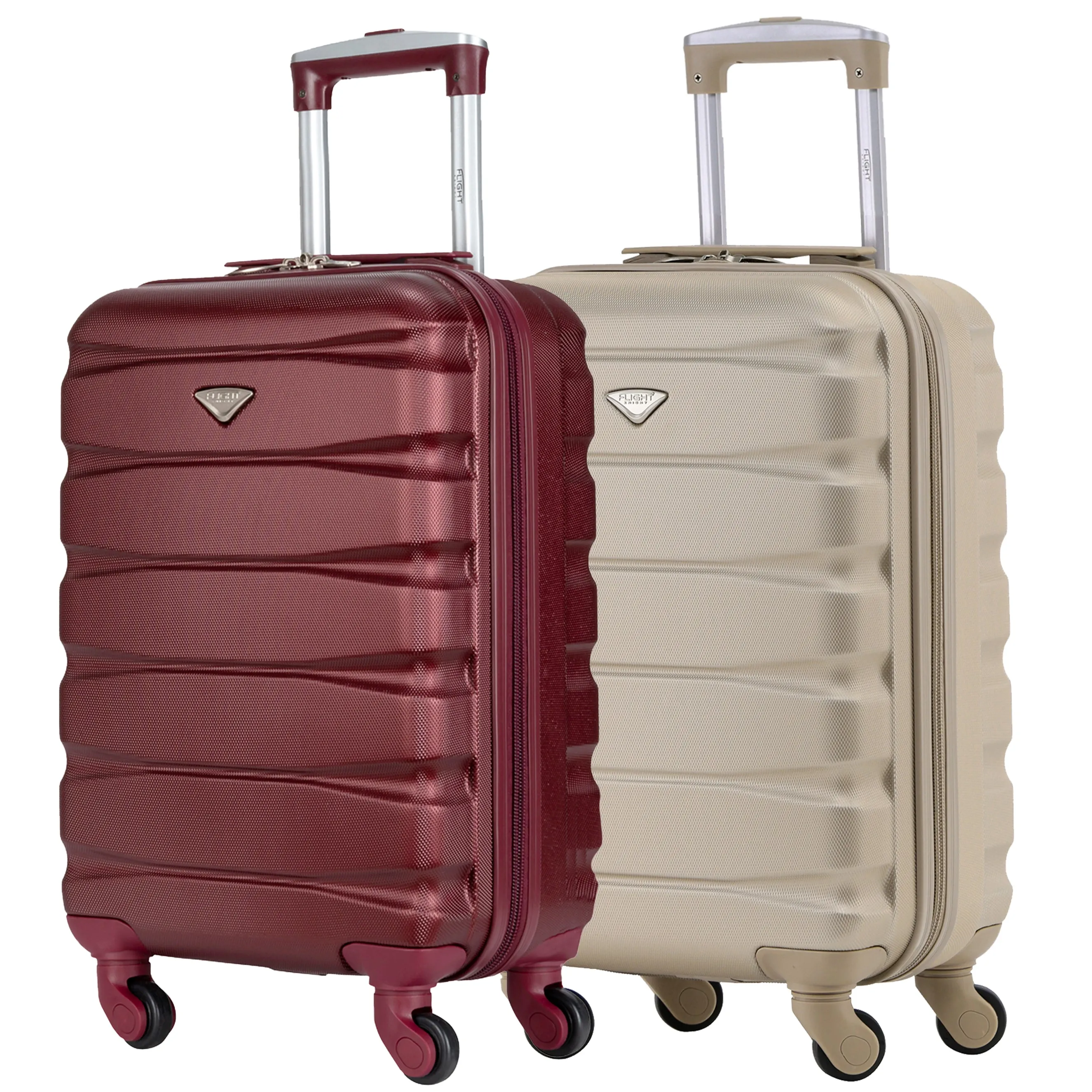 55x35x20 Lightweight 4 Wheel ABS Hard Case Suitcases Cabin Carry On Hand Luggage