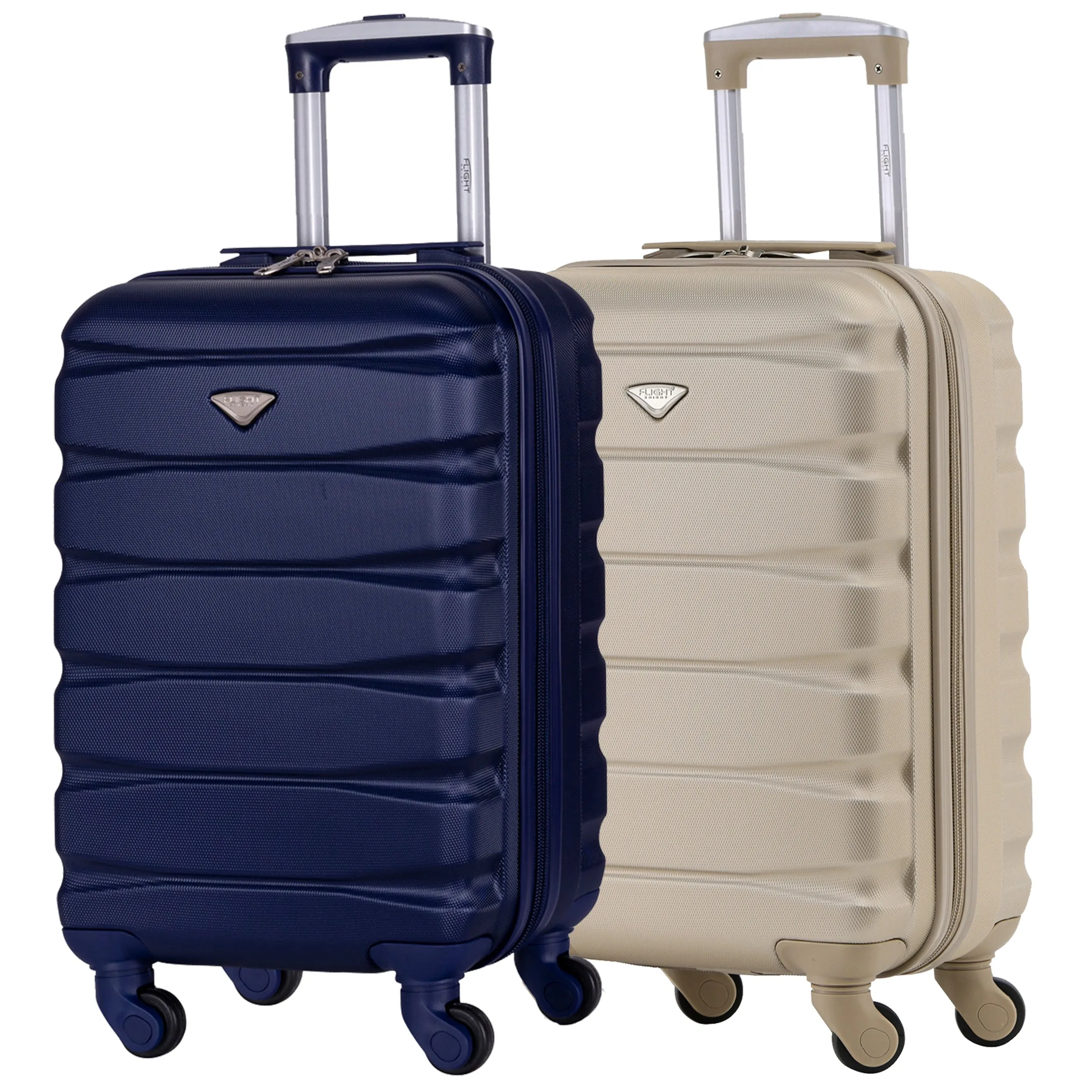 55x35x20 Lightweight 4 Wheel ABS Hard Case Suitcases Cabin Carry On Hand Luggage