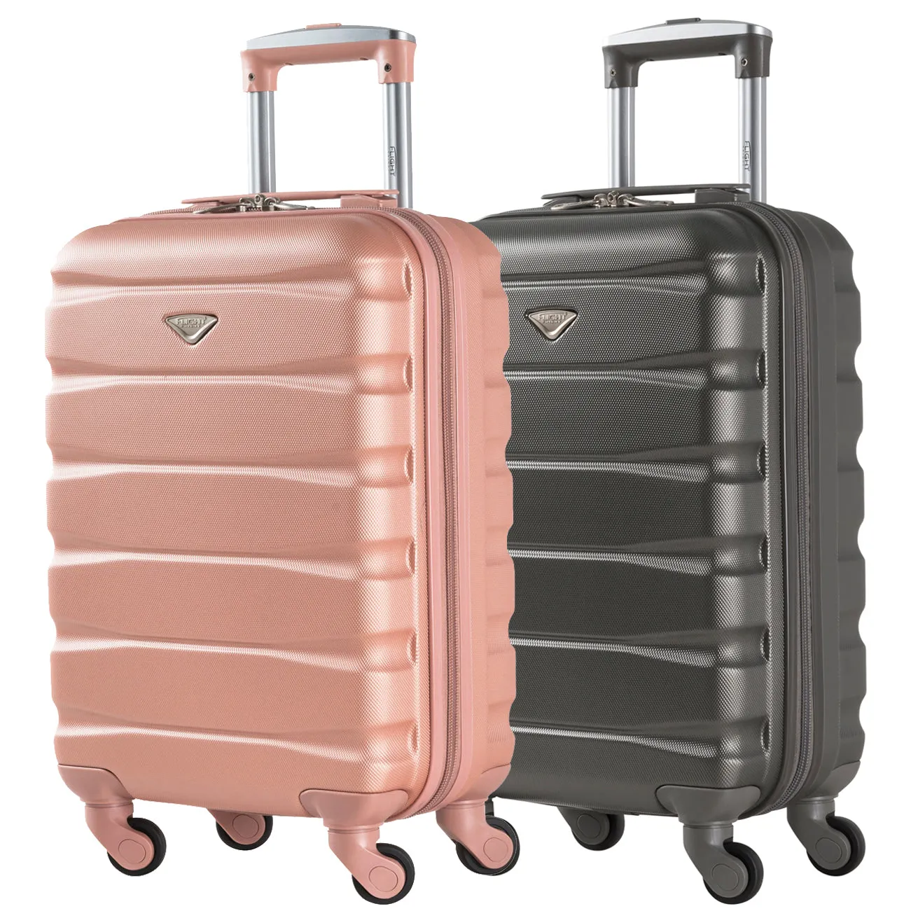 55x35x20 Lightweight 4 Wheel ABS Hard Case Suitcases Cabin Carry On Hand Luggage
