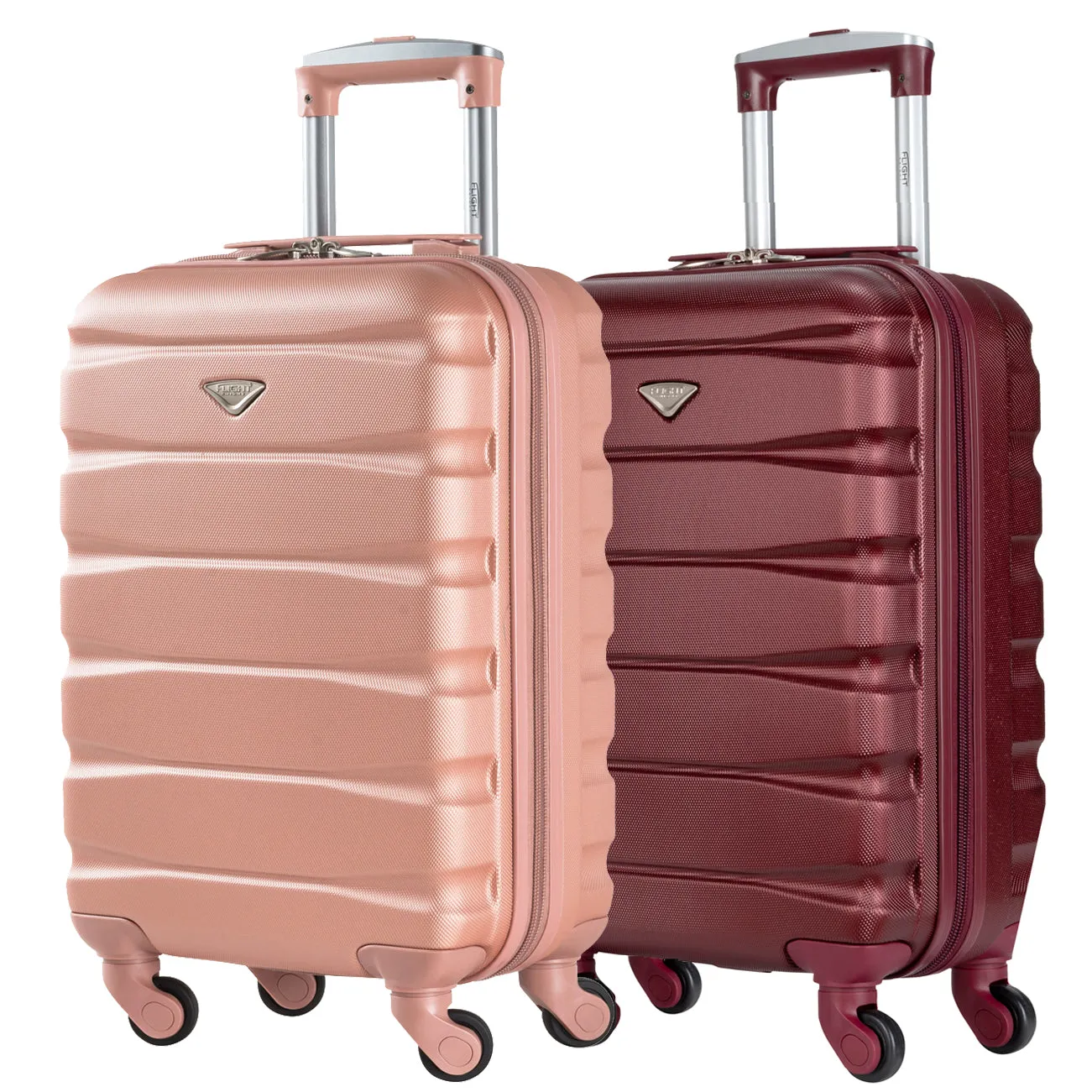 55x35x20 Lightweight 4 Wheel ABS Hard Case Suitcases Cabin Carry On Hand Luggage