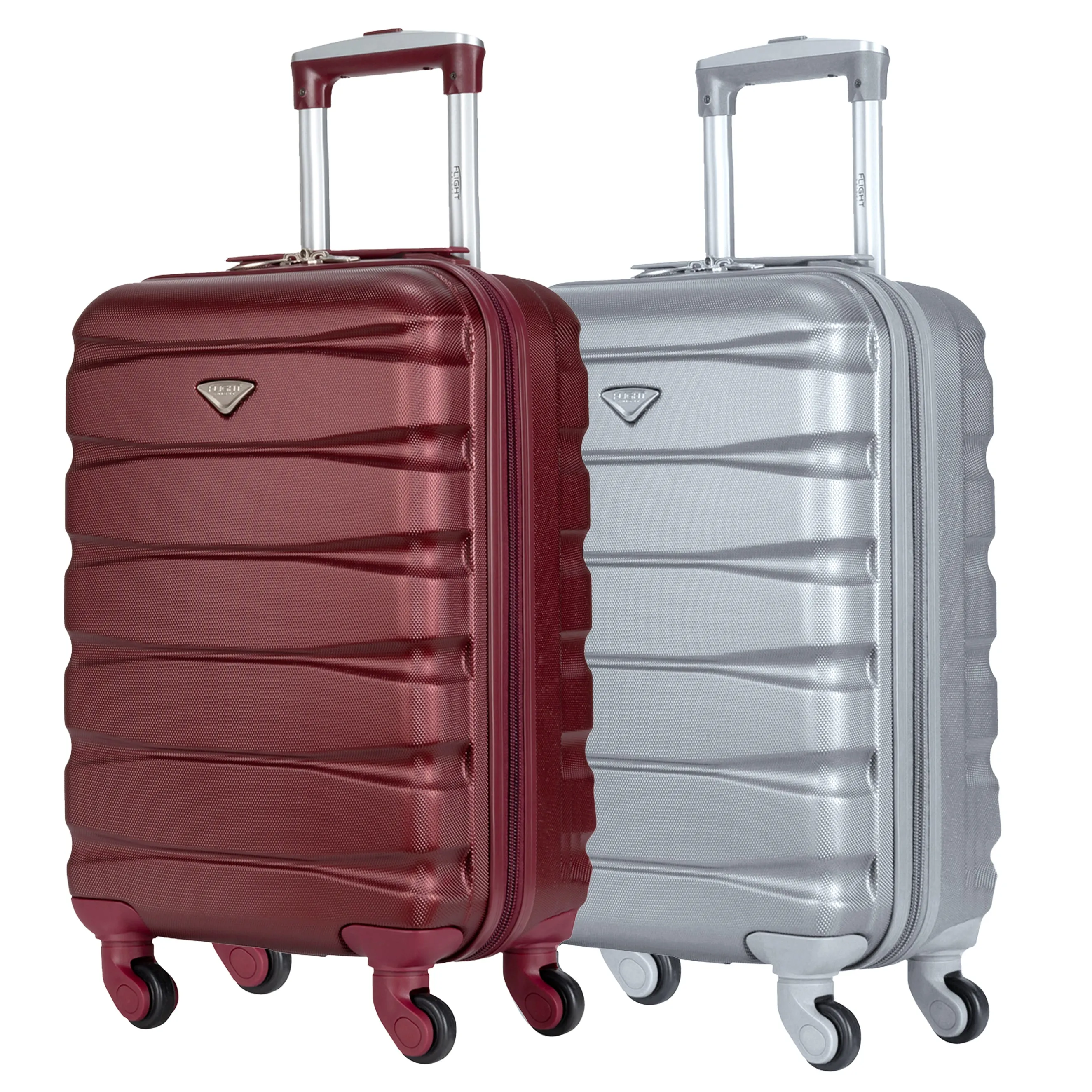 55x35x20 Lightweight 4 Wheel ABS Hard Case Suitcases Cabin Carry On Hand Luggage