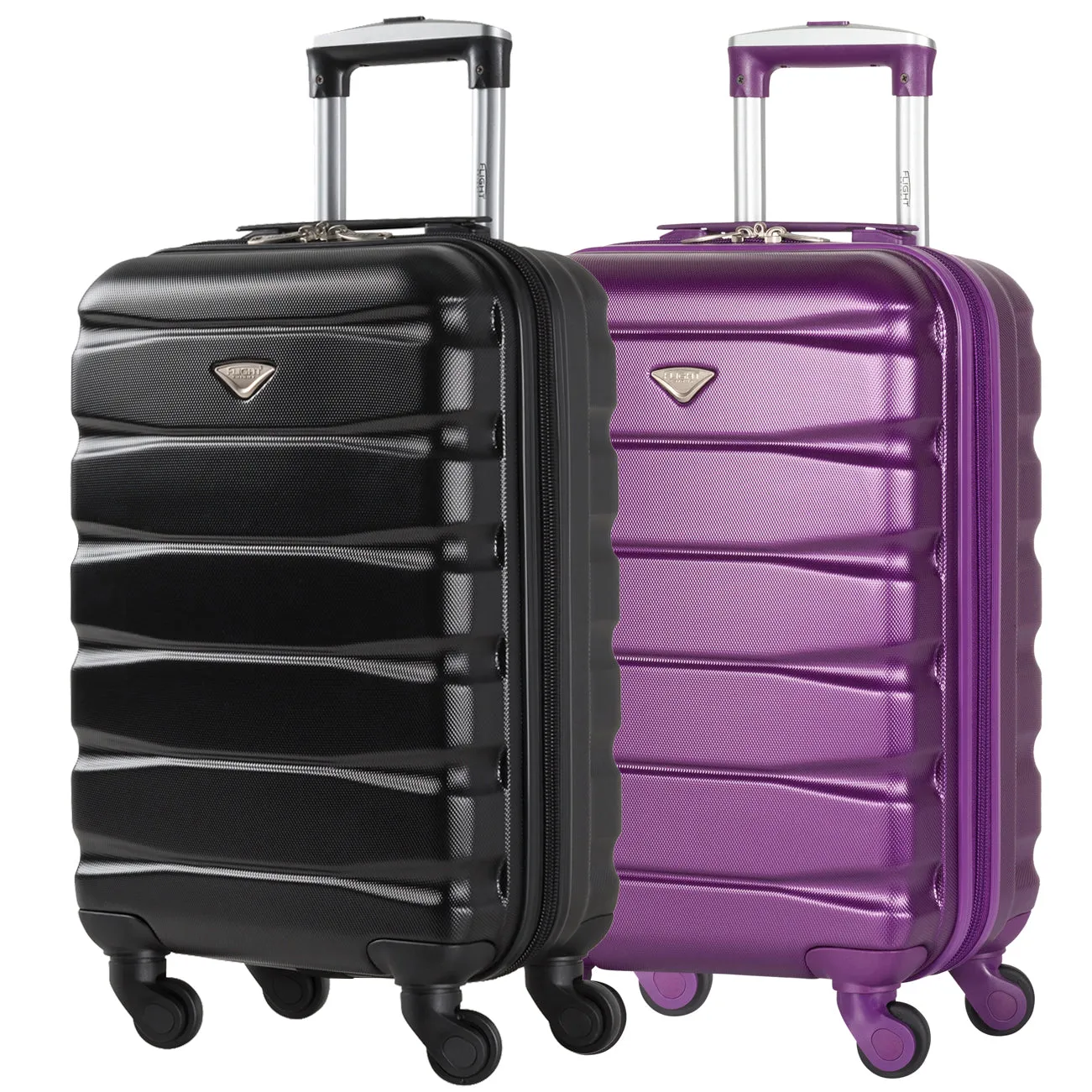 55x35x20 Lightweight 4 Wheel ABS Hard Case Suitcases Cabin Carry On Hand Luggage