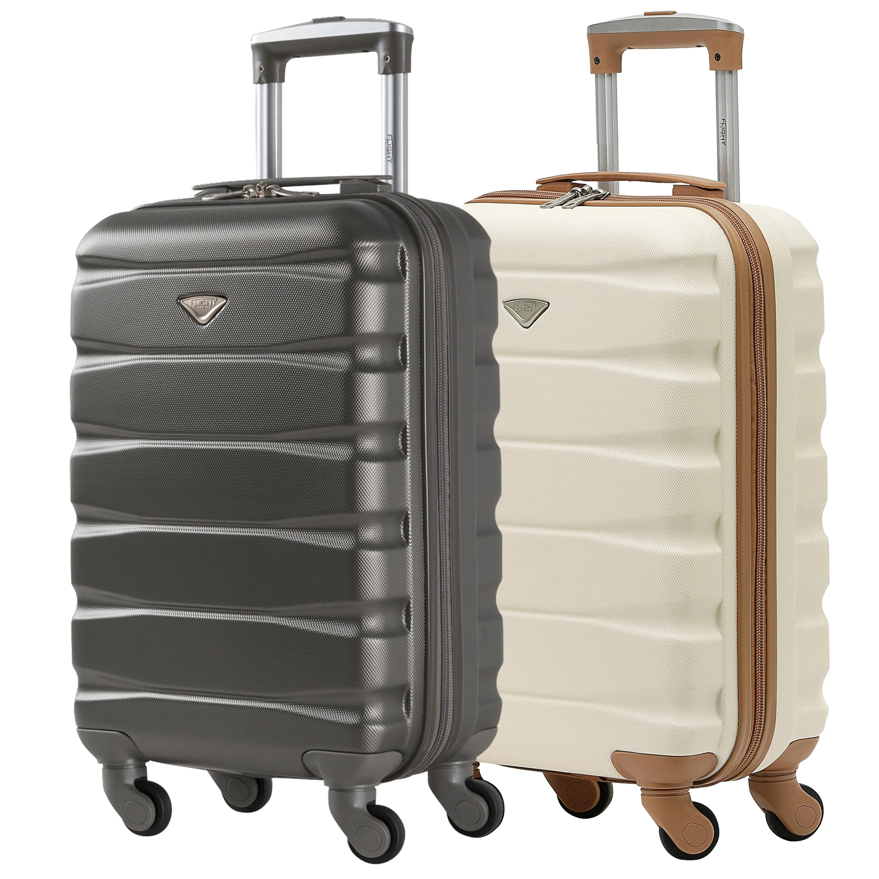 55x35x20 Lightweight 4 Wheel ABS Hard Case Suitcases Cabin Carry On Hand Luggage