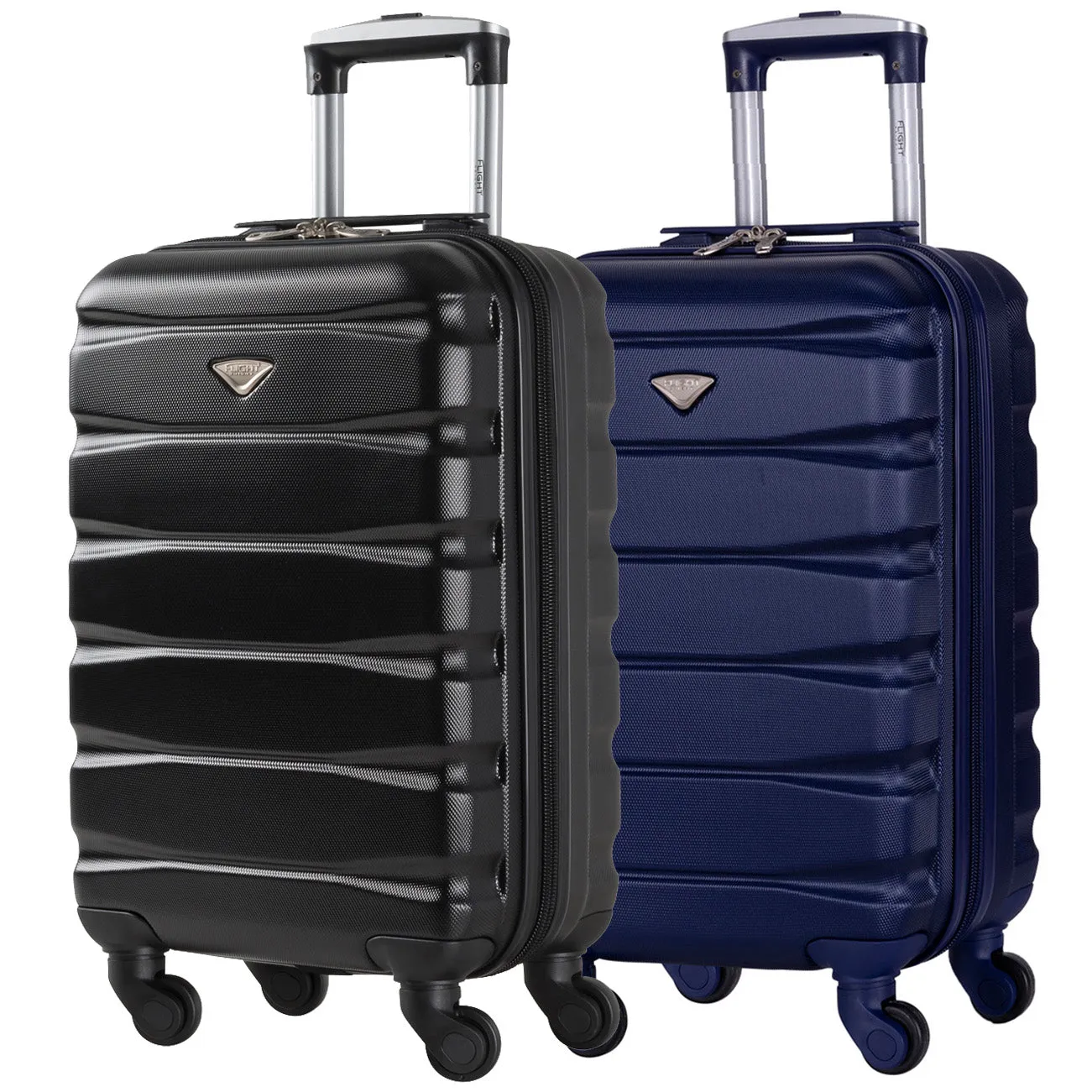 55x35x20 Lightweight 4 Wheel ABS Hard Case Suitcases Cabin Carry On Hand Luggage