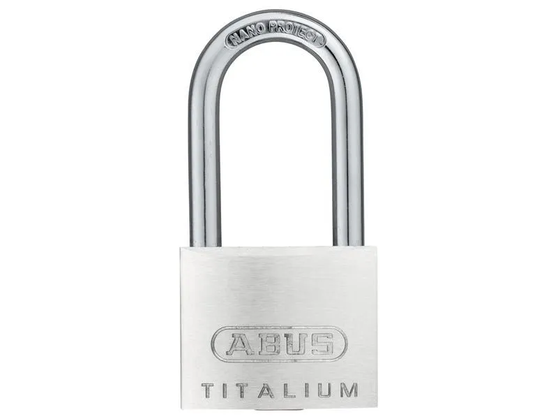 ABUS Mechanical 64Ti/40Mm Titalium Padlock 40Mm Long Shackle Carded