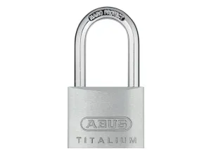 ABUS Mechanical 64Ti/40Mm Titalium Padlock 40Mm Long Shackle Keyed Alike Ka6411
