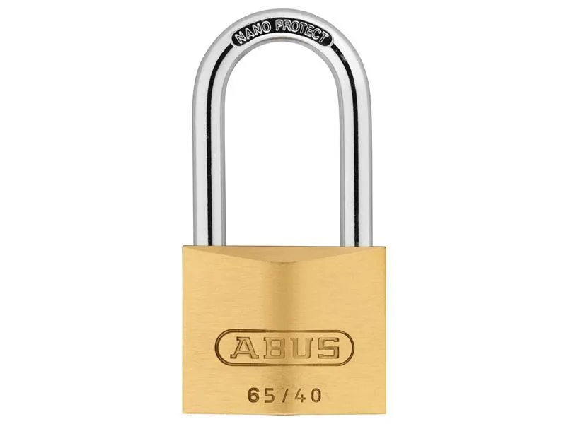 ABUS Mechanical 65/40Mm Brass Padlock 40Mm Long Shackle Keyed Alike 6404