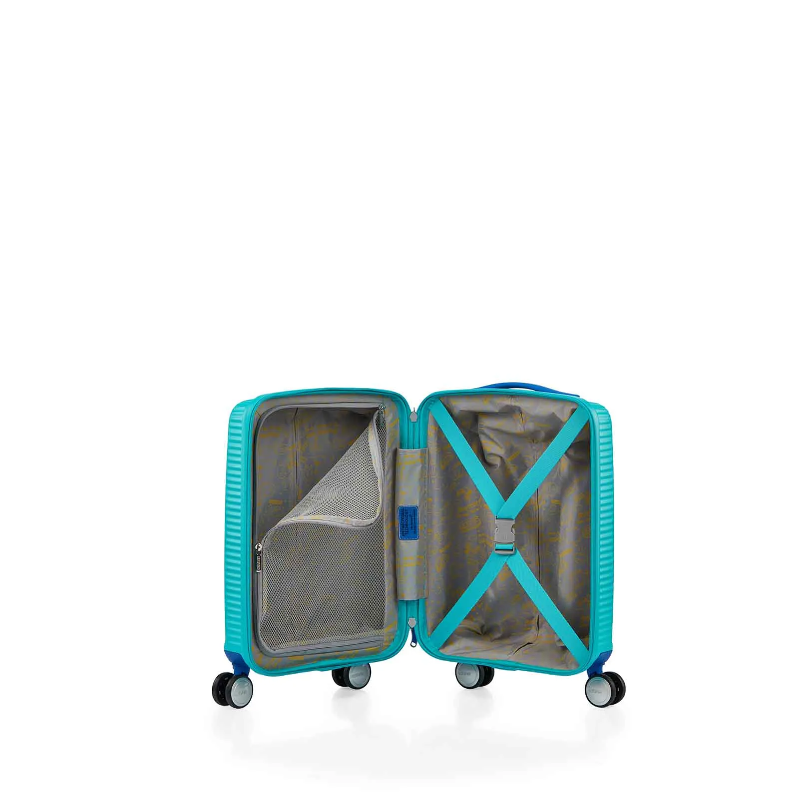 American Tourister Little Curio 47cm Carry-On Suitcase Teal-Blue