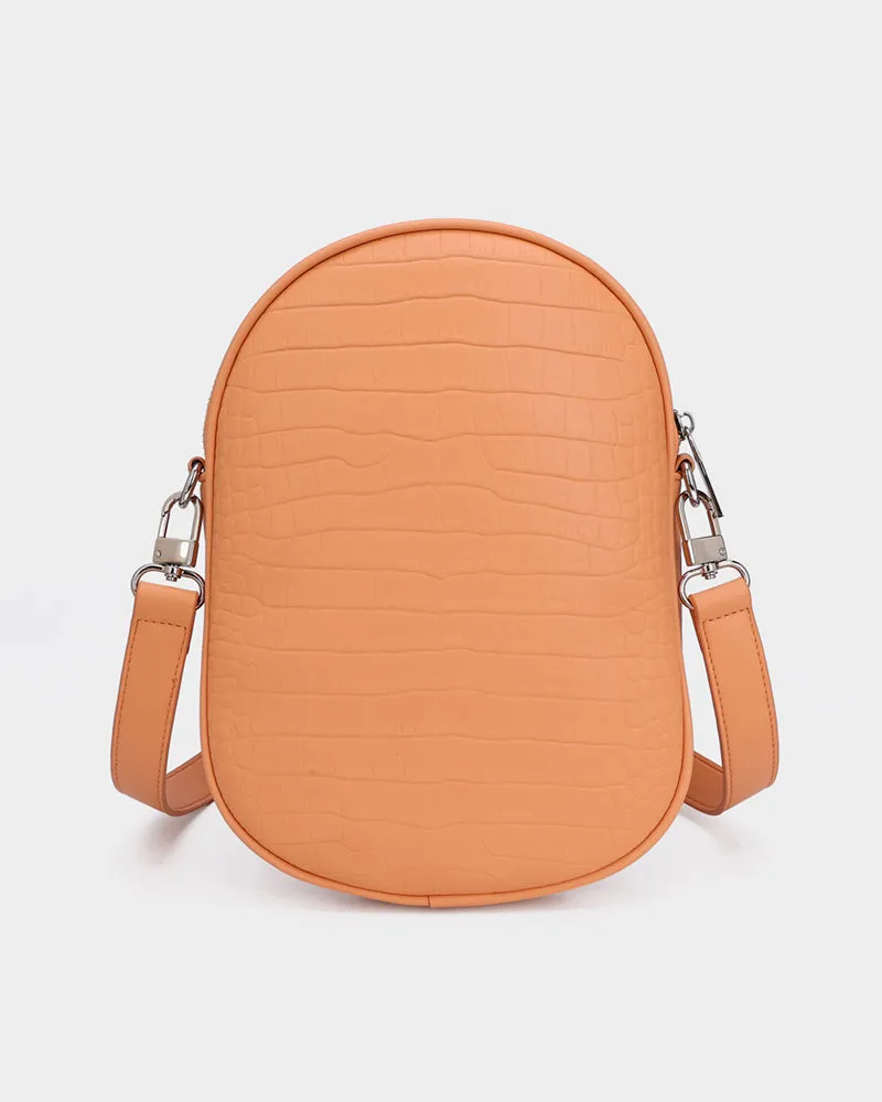 Baseball Cap Design Bag in Tangerine Brown