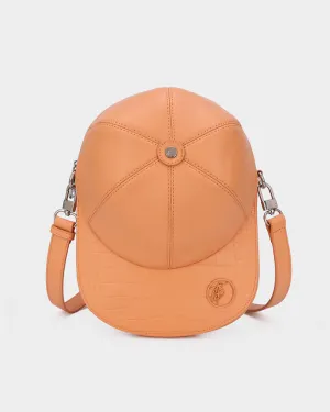 Baseball Cap Design Bag in Tangerine Brown
