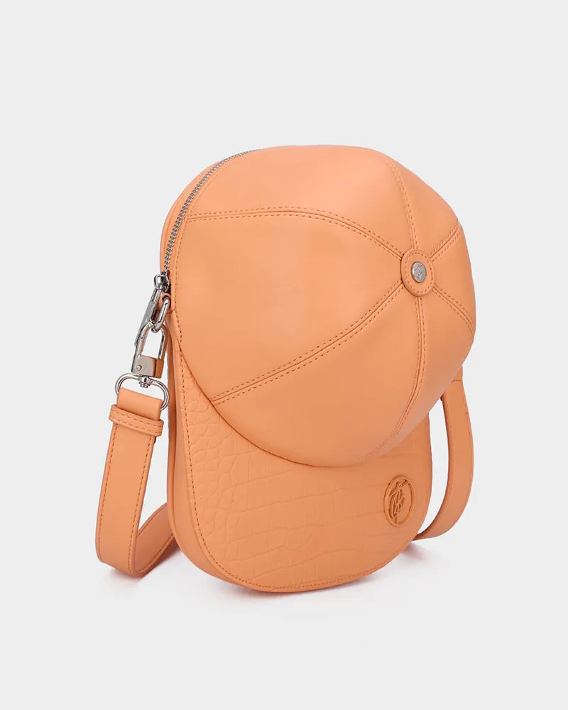 Baseball Cap Design Bag in Tangerine Brown
