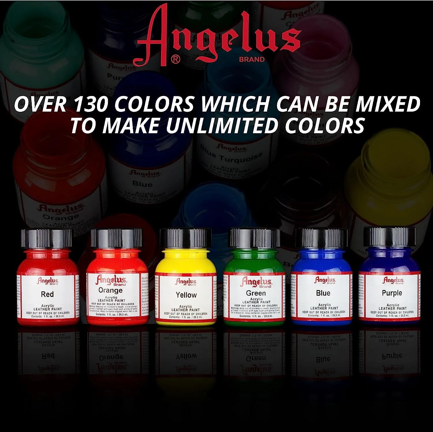 Brand Acrylic Paint Starter Kit 12 1Oz Leather Vinyl Sneaker