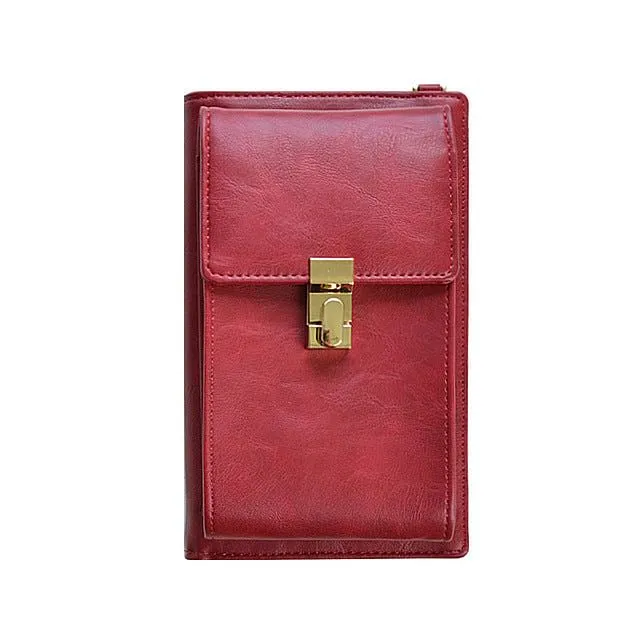 Casual Wallet Cell Phone Card Holders Wallet  Clutch Messenger Bag
