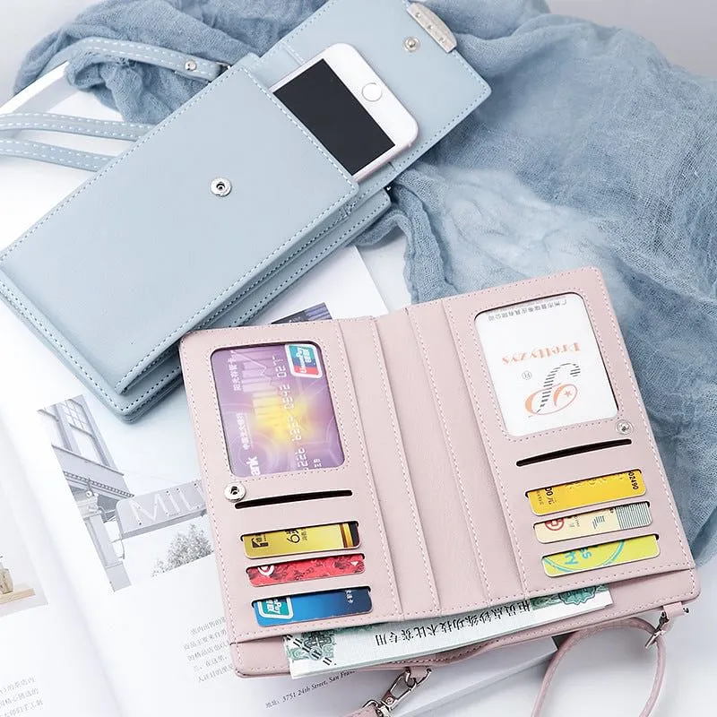 Casual Wallet Cell Phone Card Holders Wallet  Clutch Messenger Bag