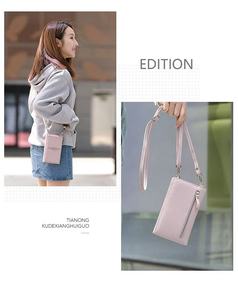 Casual Wallet Cell Phone Card Holders Wallet  Clutch Messenger Bag