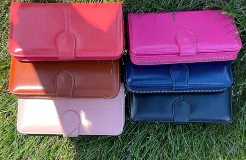 Chic Wristlet Wallet || Coral