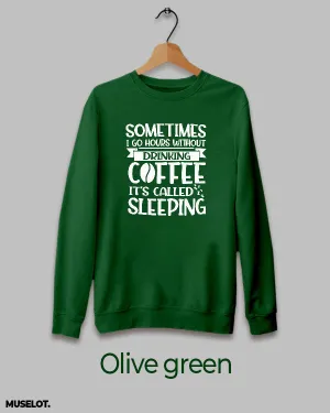 Coffeeholic printed sweatshirt