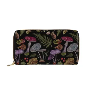 Dark Cottagecore Zip-Around Wallet