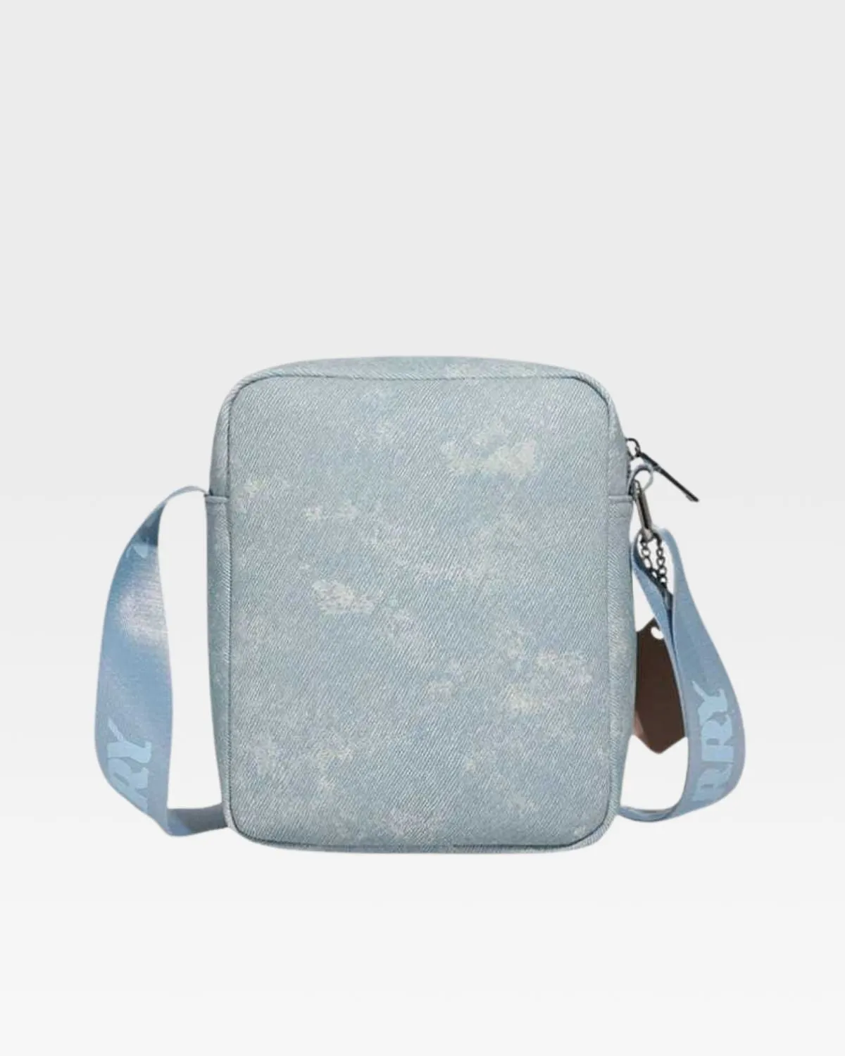 Denim Crossbody Bread Bag in Light Blue