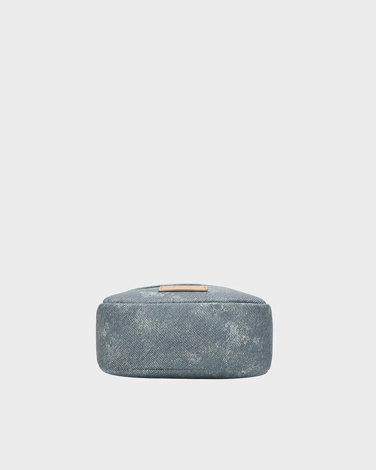 Denim Crossbody Bread Bag in Navy Blue