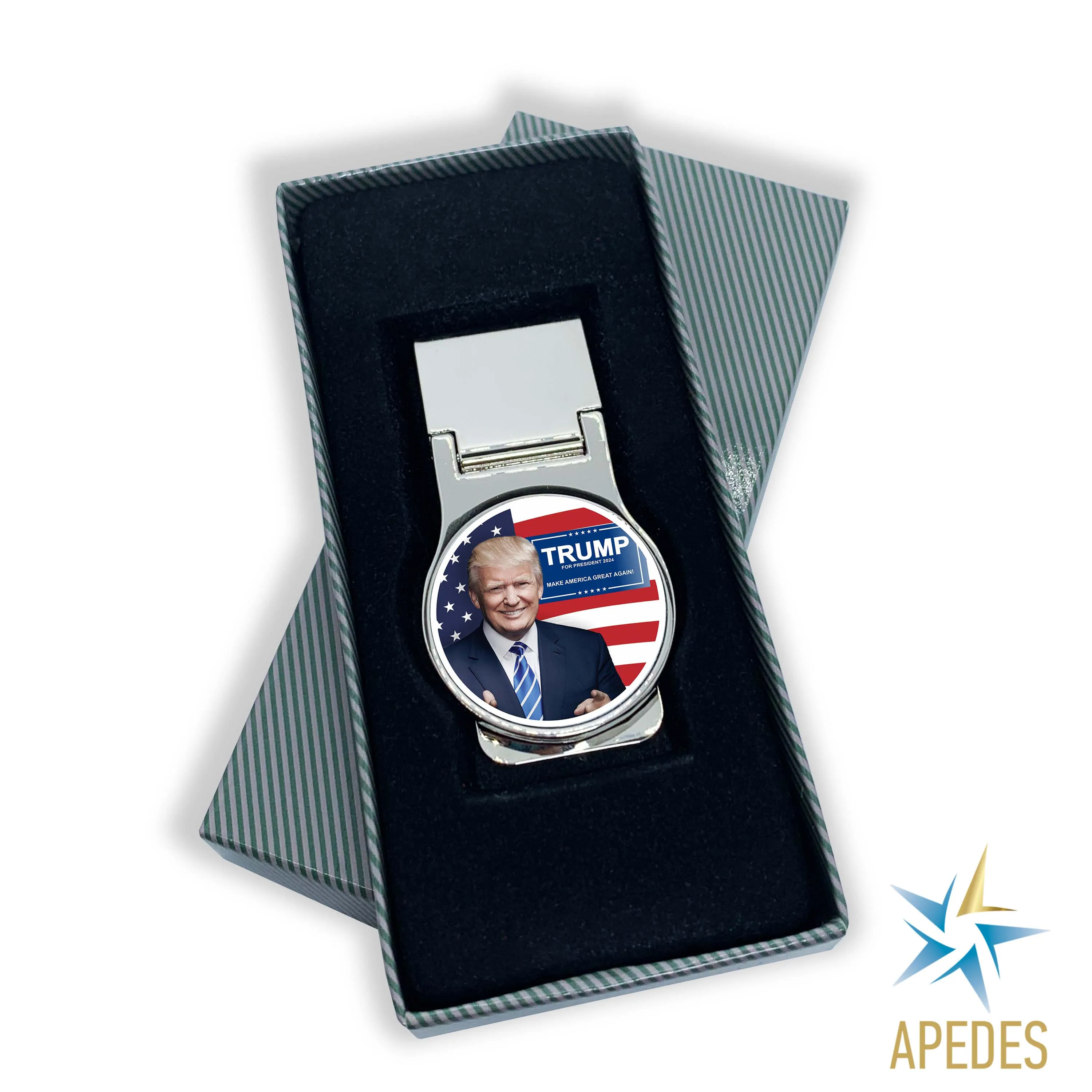 Donald Trump 2024 President USA Flag Money Clip