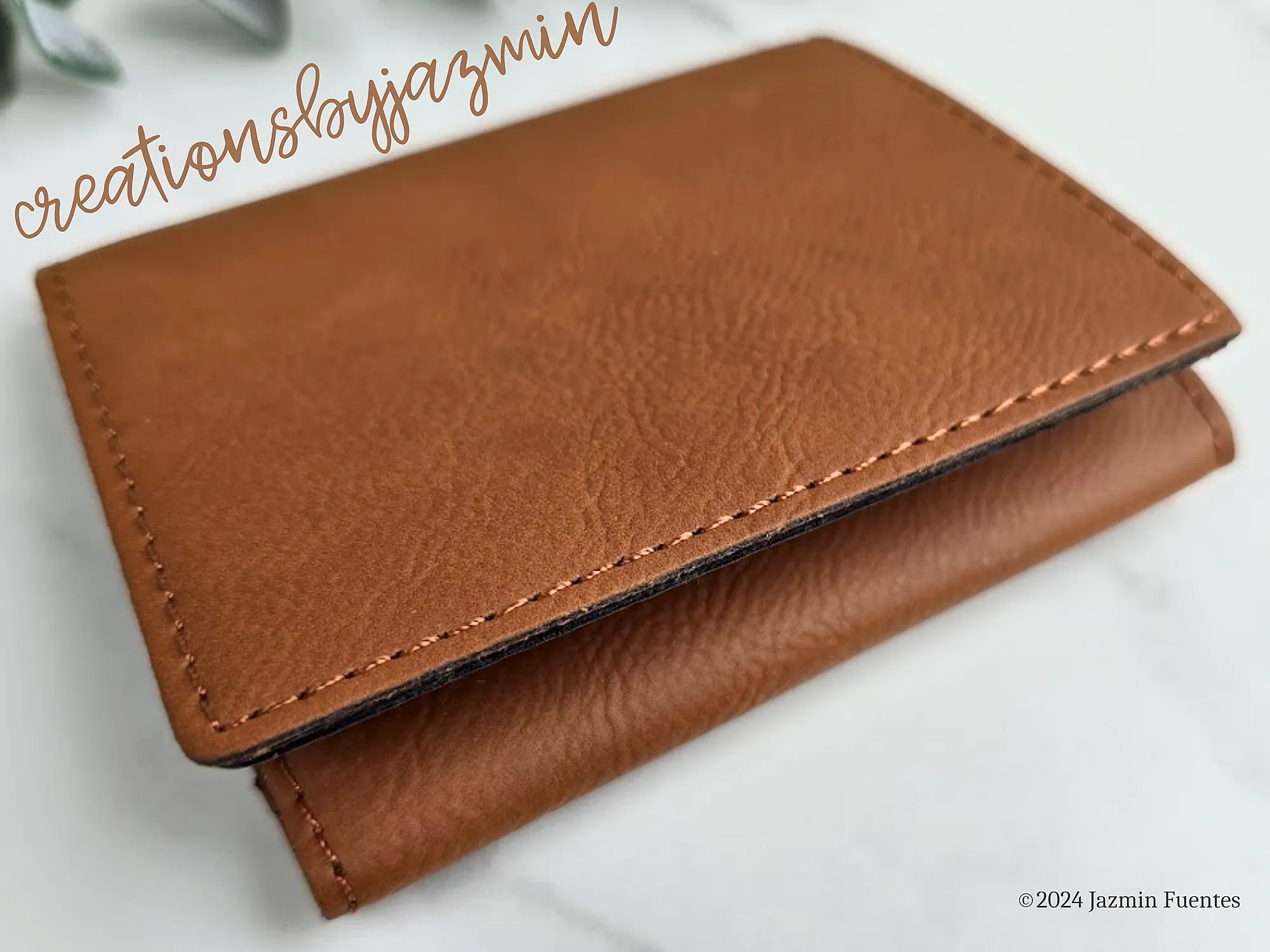Father's Day Gift, Personalized Leatherette Trifold Wallet, Custom Gift For Dad