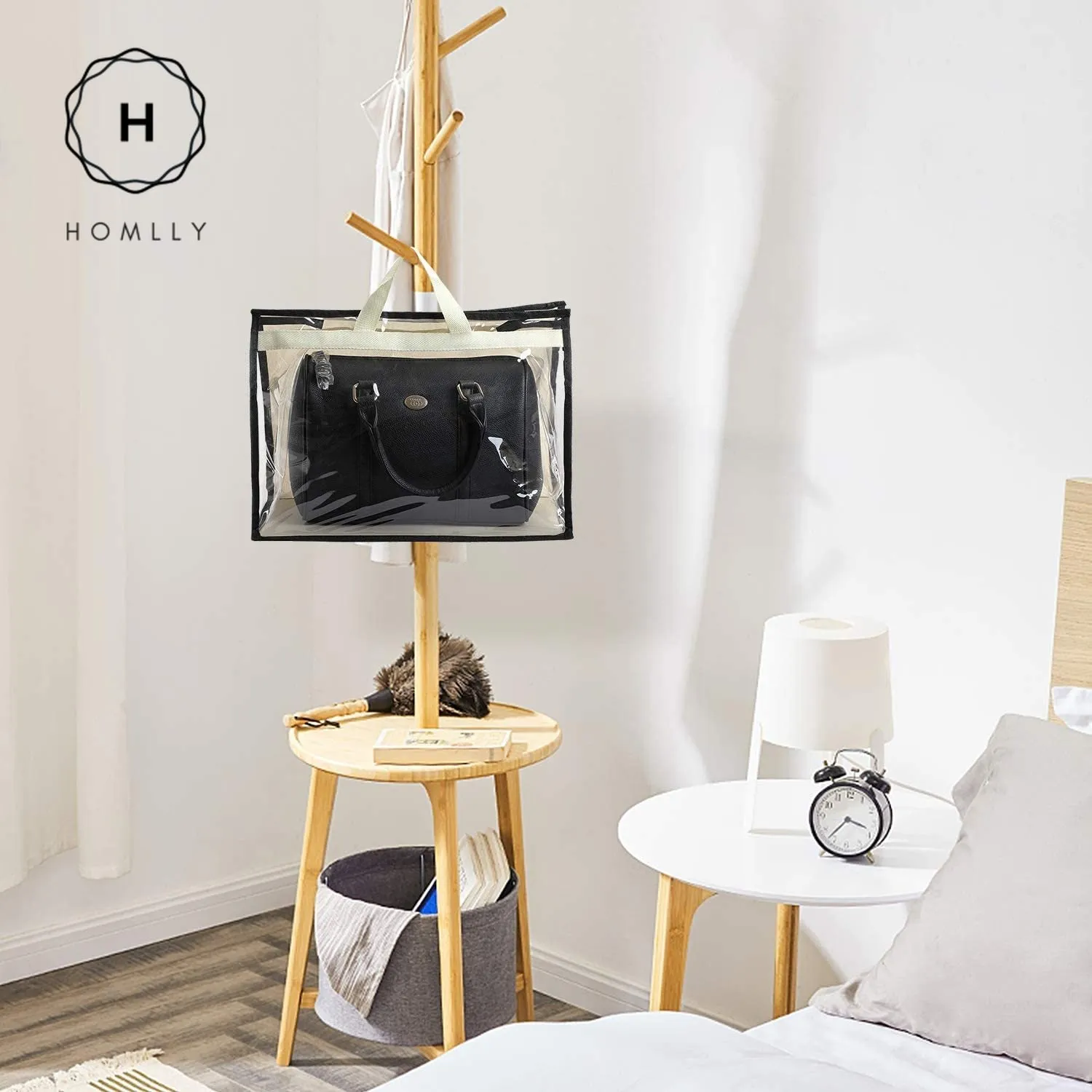 Homlly Transparent Dust proof Handbag Storage Protector with Zipper
