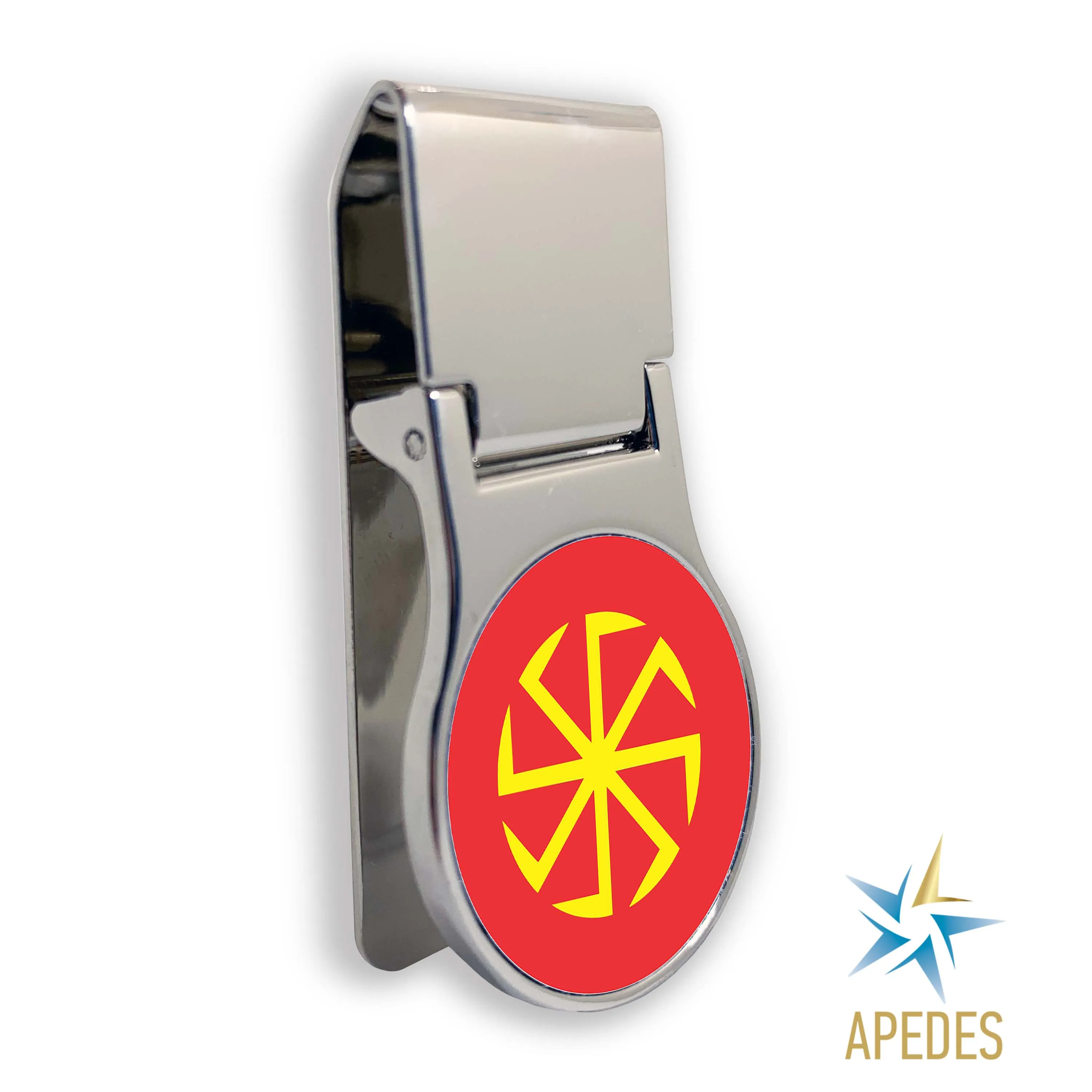 Kolovrat Slavic Solar Symbol Money Clip