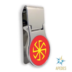 Kolovrat Slavic Solar Symbol Money Clip