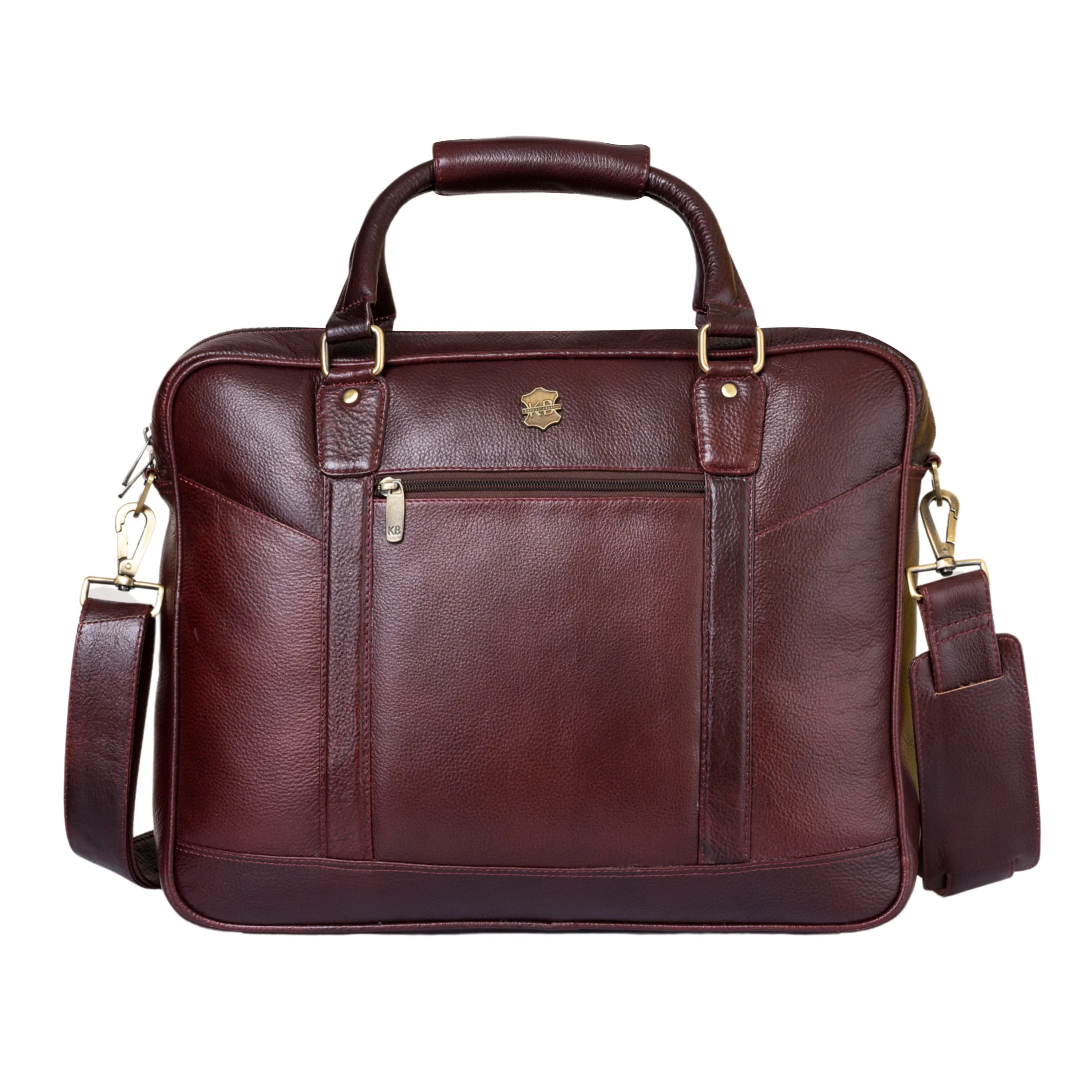 Kuger-Brent Spectre Wine Genuine Leather Unisex Messenger Bag