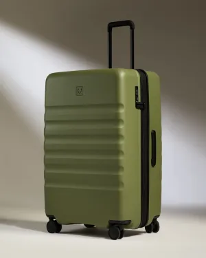 Large Luggage in Fern Green - Icon Stripe