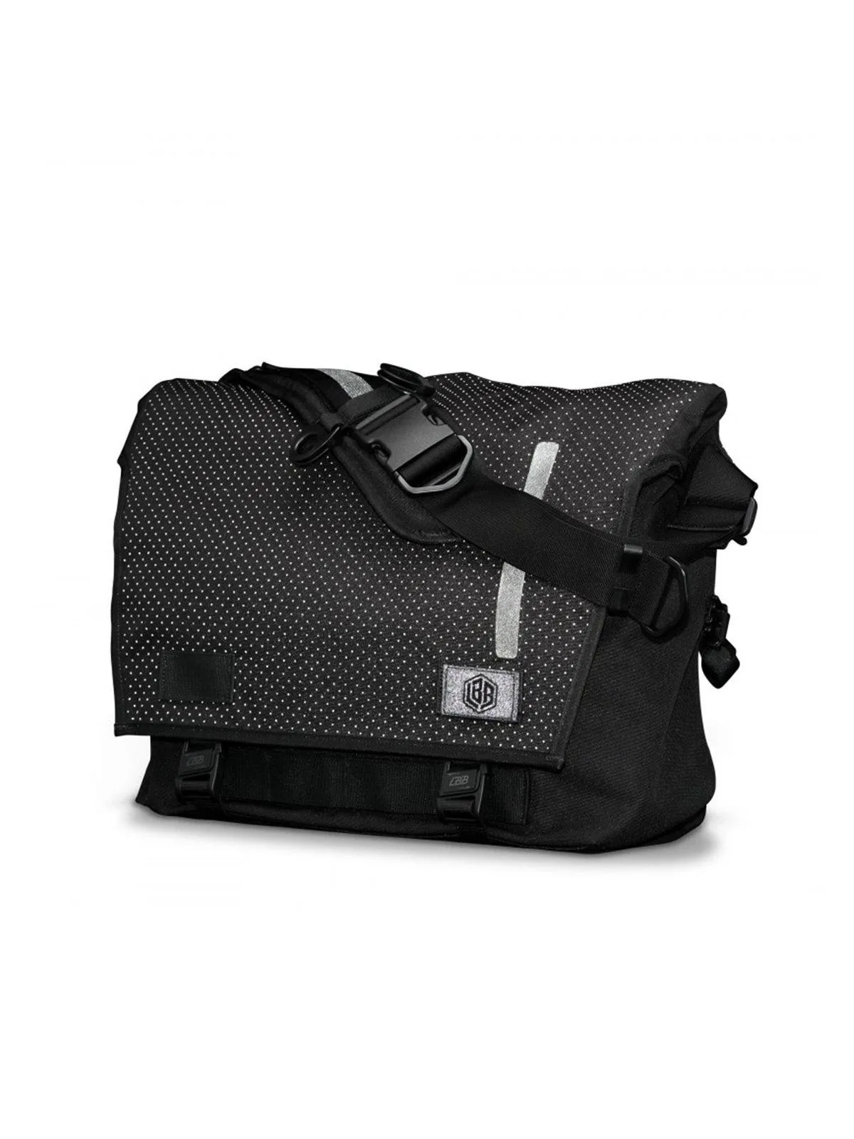 Life Behind Bars The Echelon M Eclipse 32L Messenger Bag Black Reflective