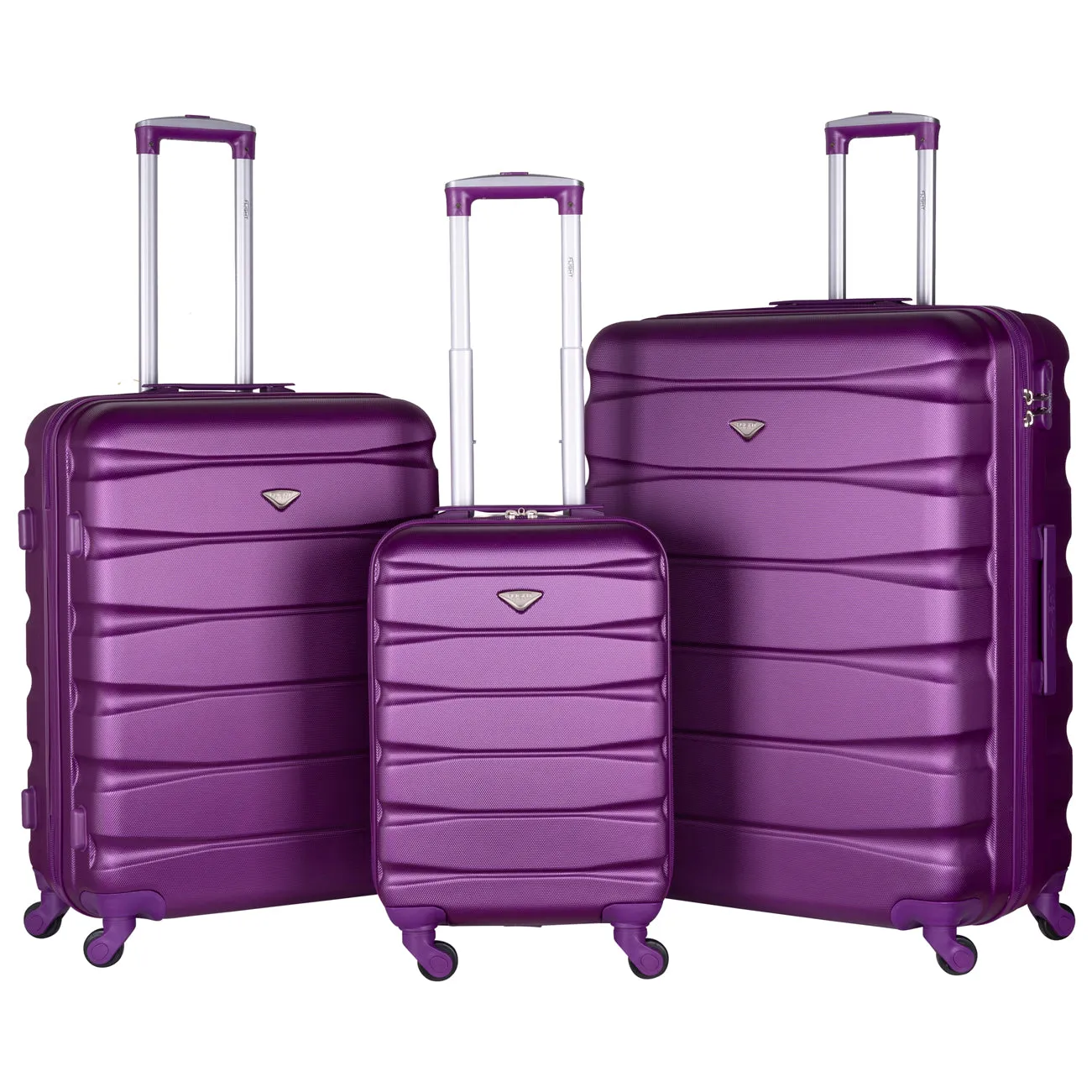Lightweight 4 Wheel ABS Hard Case Suitcases Cabin & Hold Luggage Options 100  Airlines Approved