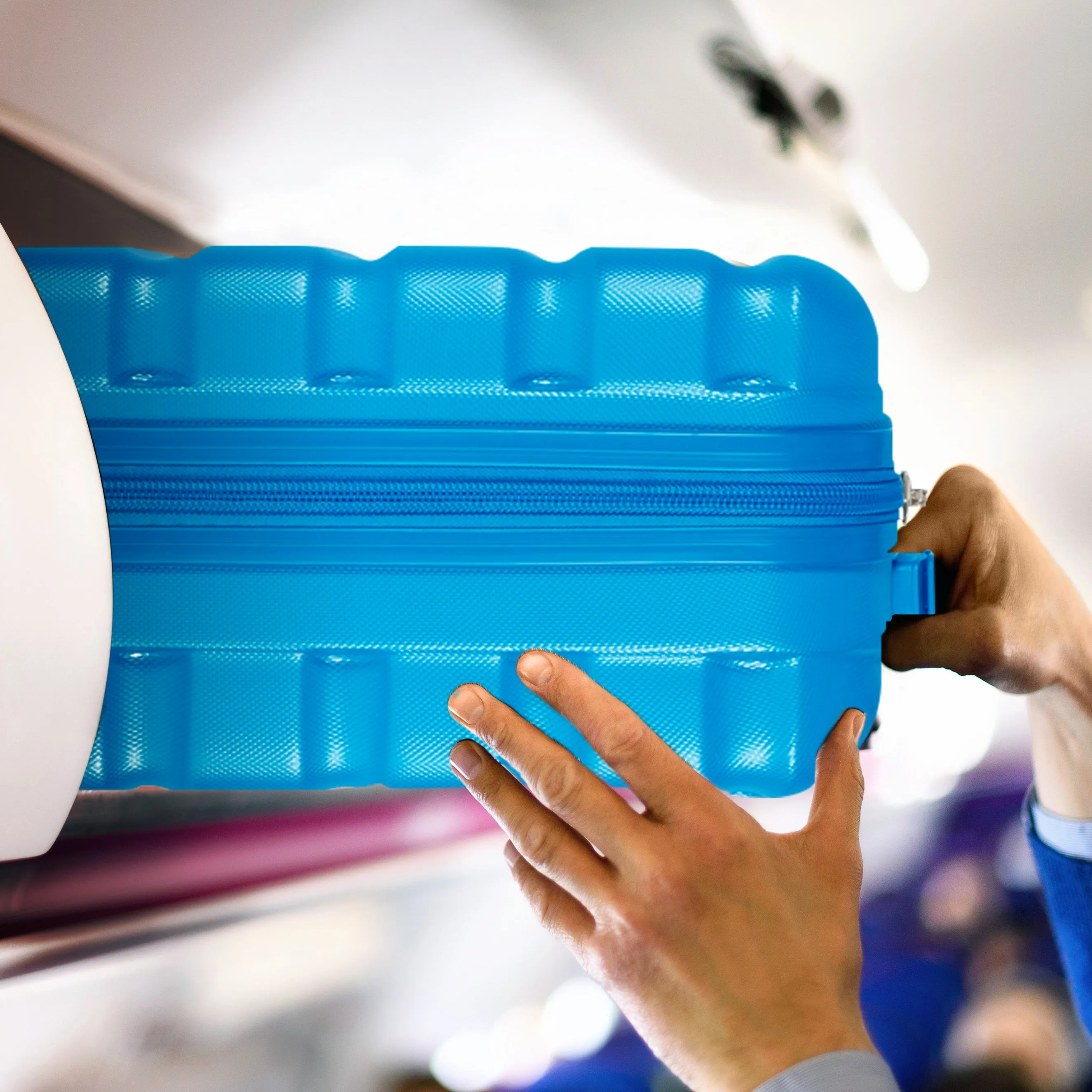 Lightweight 4 Wheel ABS Hard Case Suitcases Cabin & Hold Luggage Options 100  Airlines Approved