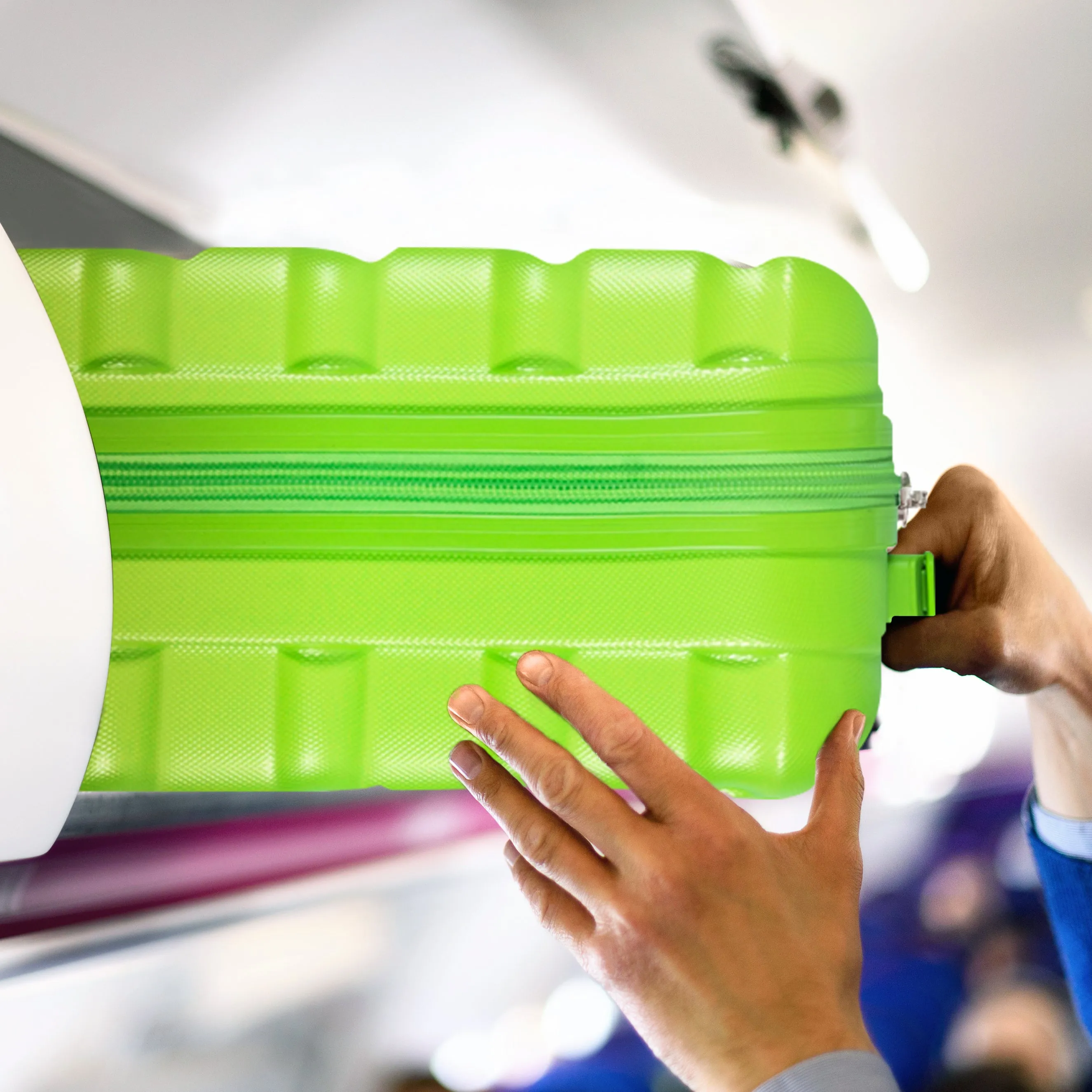 Lightweight 4 Wheel ABS Hard Case Suitcases Cabin & Hold Luggage Options 100  Airlines Approved