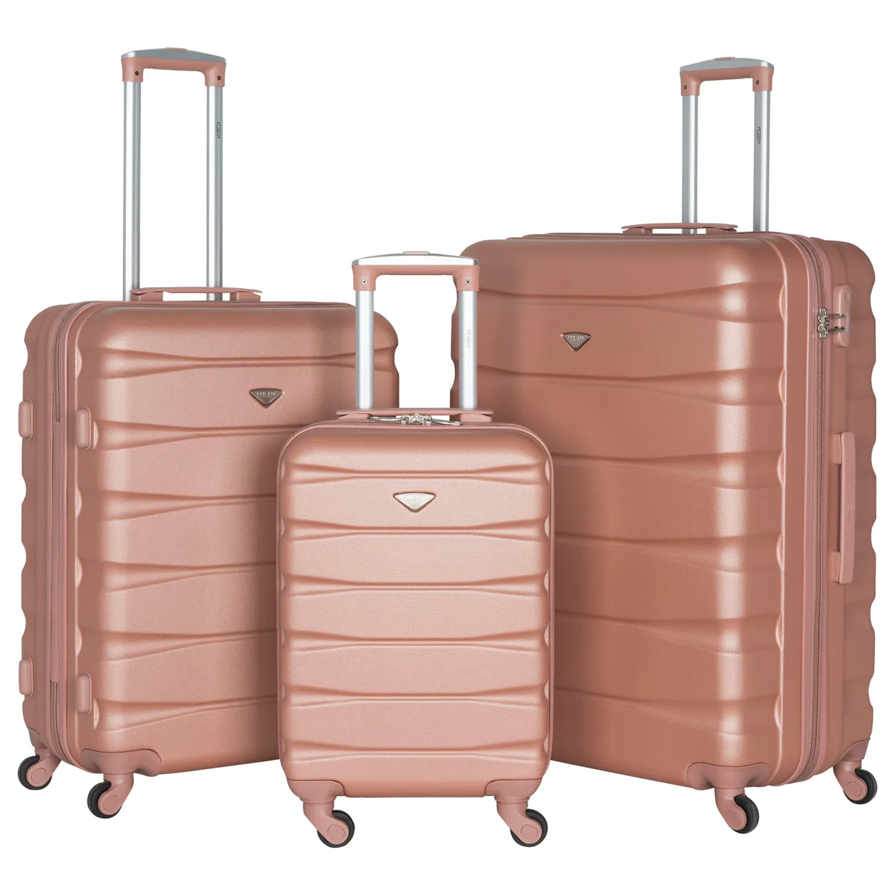 Lightweight 4 Wheel ABS Hard Case Suitcases Cabin & Hold Luggage Options 100  Airlines Approved