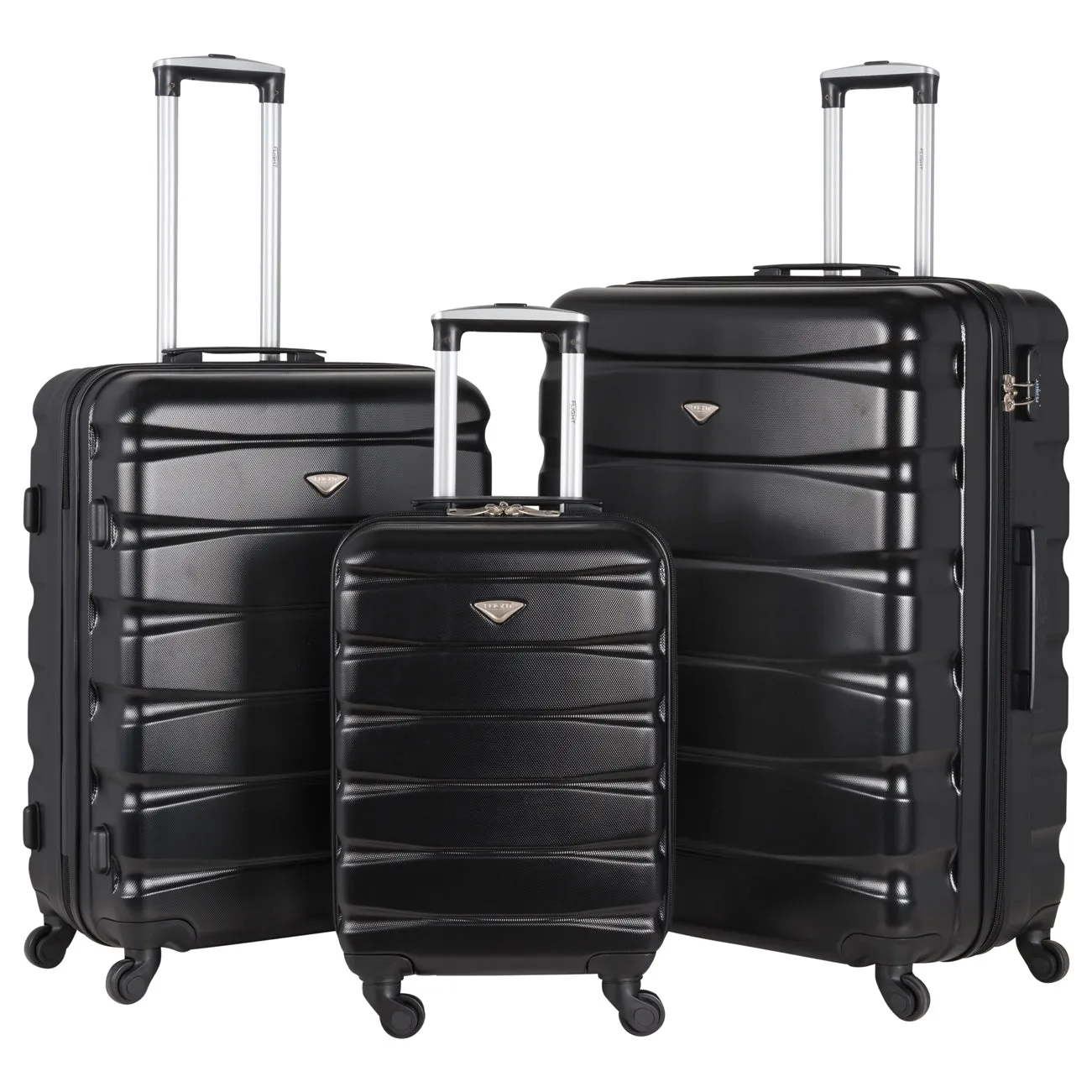Lightweight 4 Wheel ABS Hard Case Suitcases Cabin & Hold Luggage Options 100  Airlines Approved