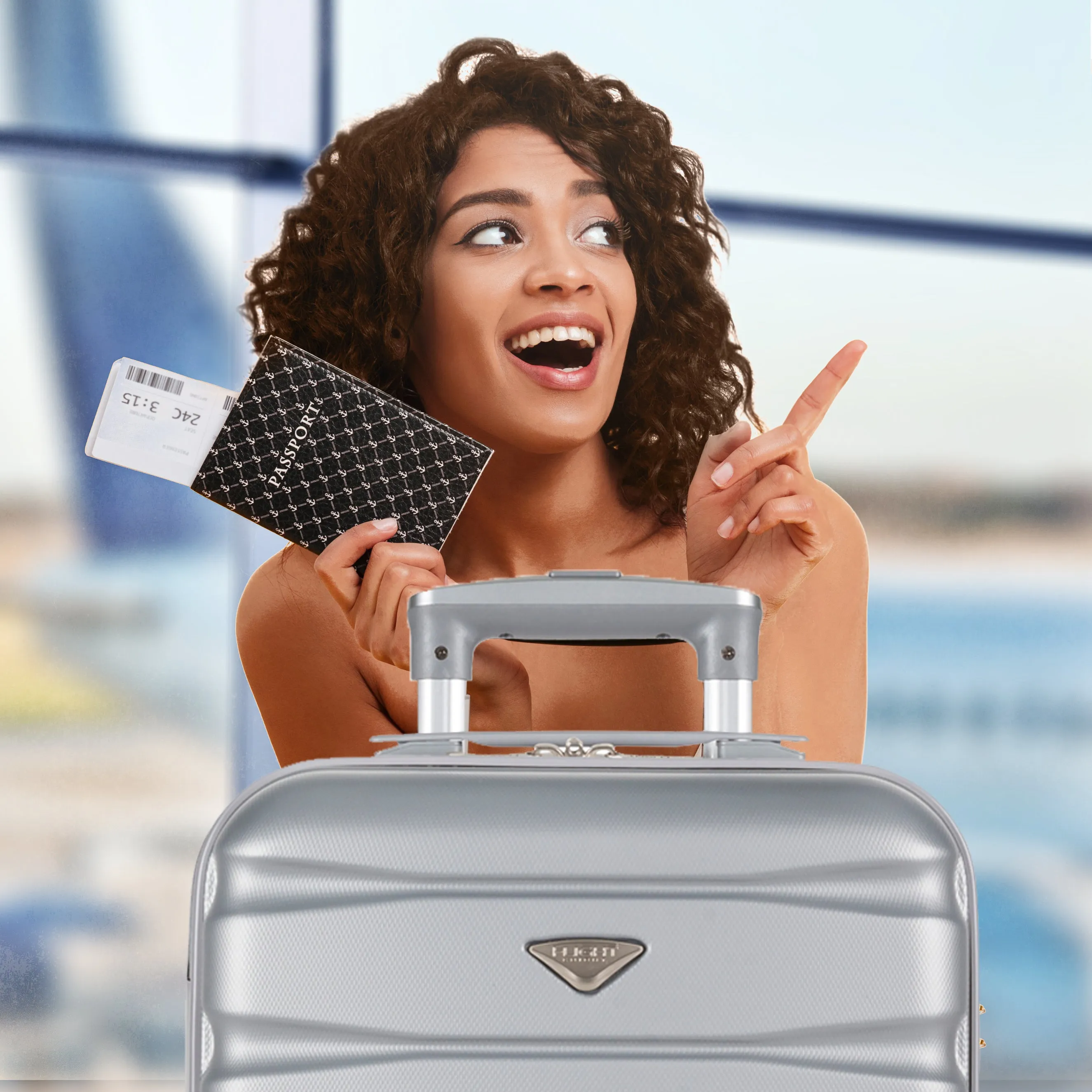 Lightweight 4 Wheel ABS Hard Case Suitcases Cabin & Hold Luggage Options 100  Airlines Approved