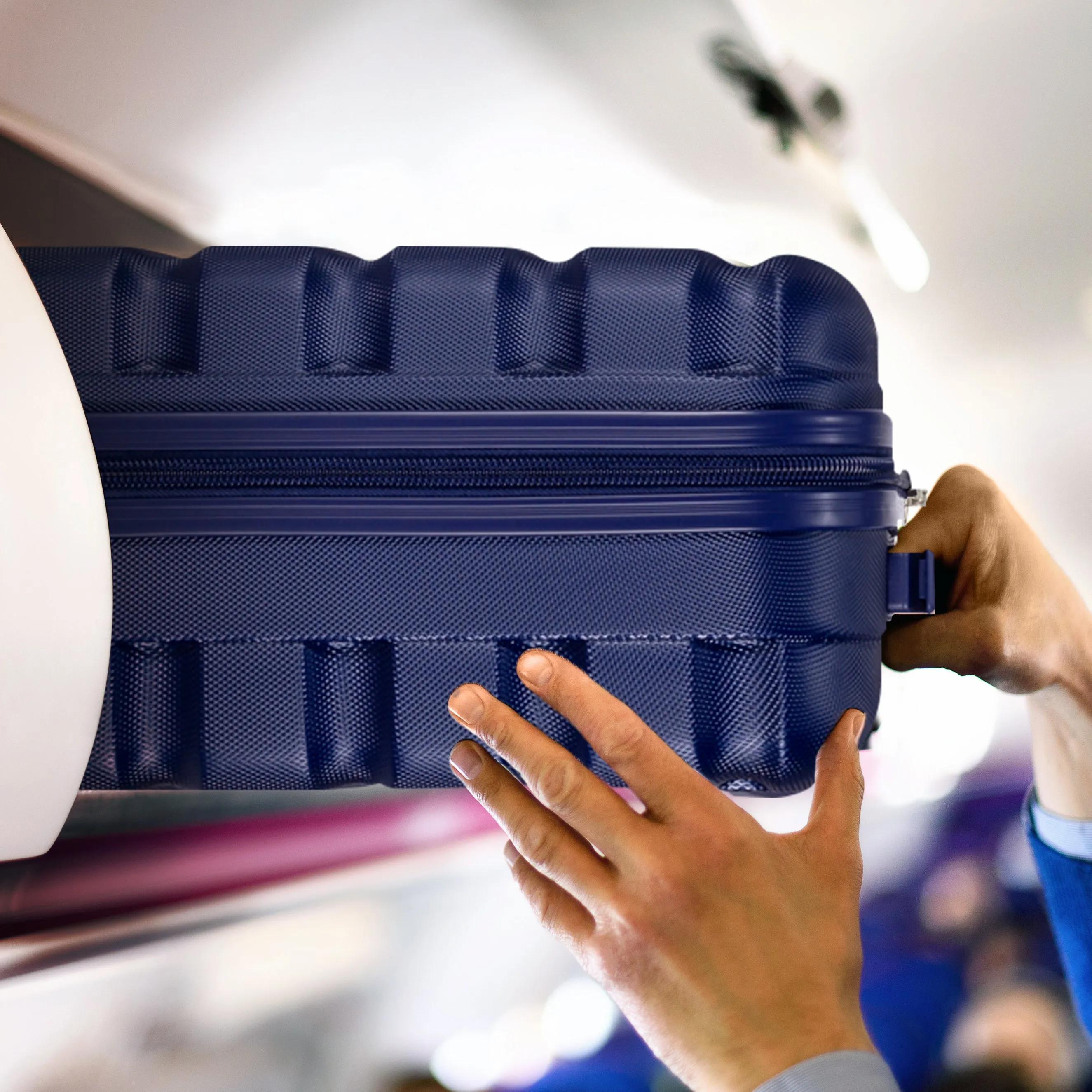 Lightweight 4 Wheel ABS Hard Case Suitcases Cabin & Hold Luggage Options 100  Airlines Approved