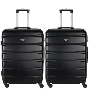 Lightweight 4 Wheel ABS Hard Case Suitcases Cabin & Hold Luggage Options 100  Airlines Approved